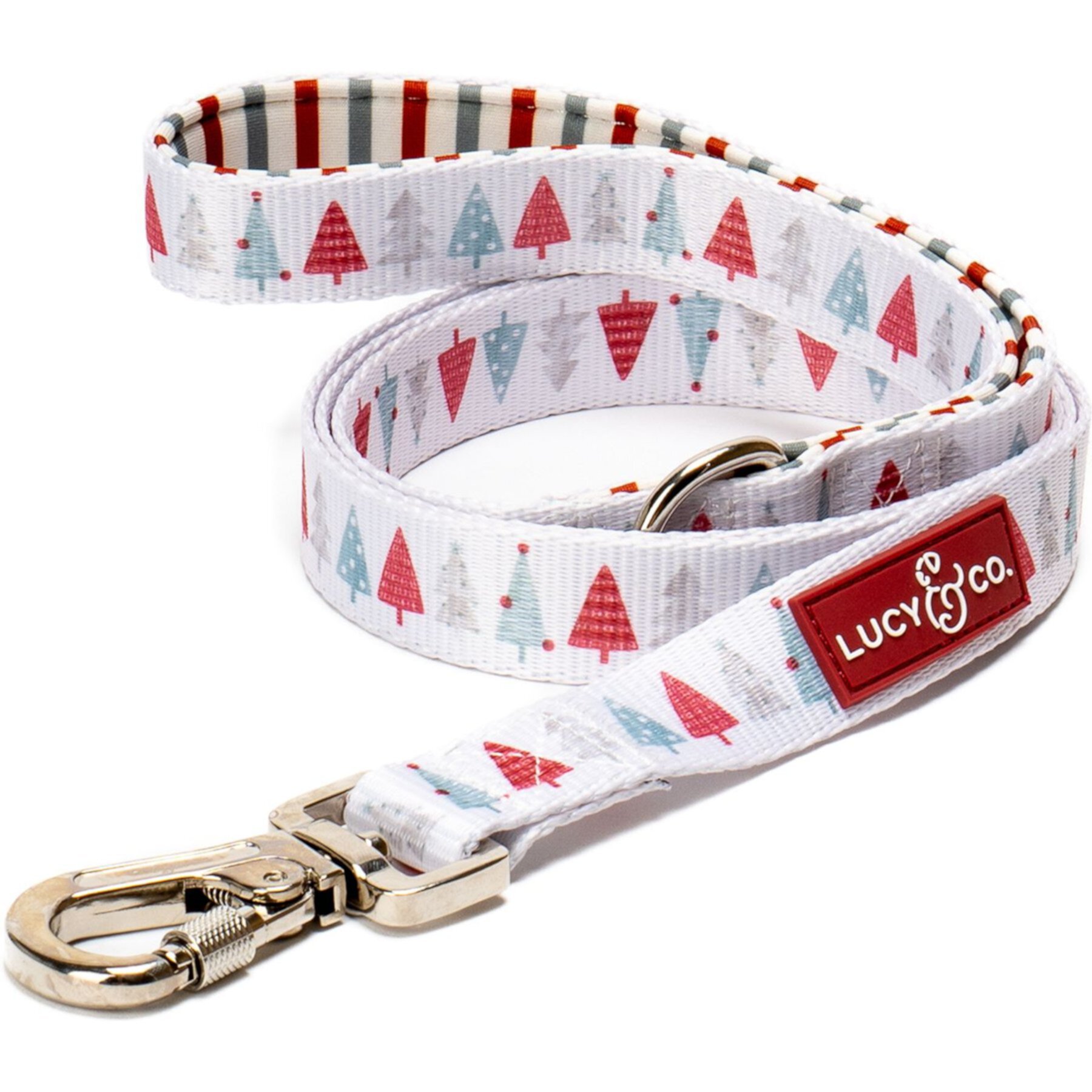 Lucy & Co. The Unbearably Cute Polyester Standard Dog Leash, White/Blue Lucy & Co.