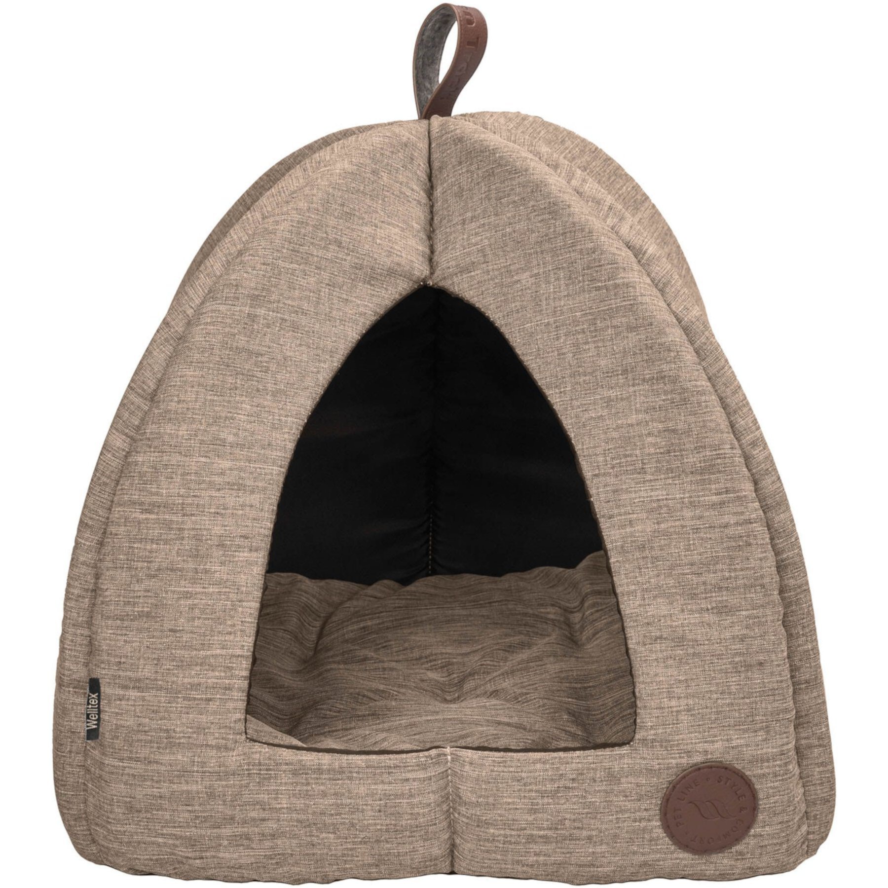 Back on Track Pet Igloo Small Dog & Cat Bed, Brown, Small Back on Track