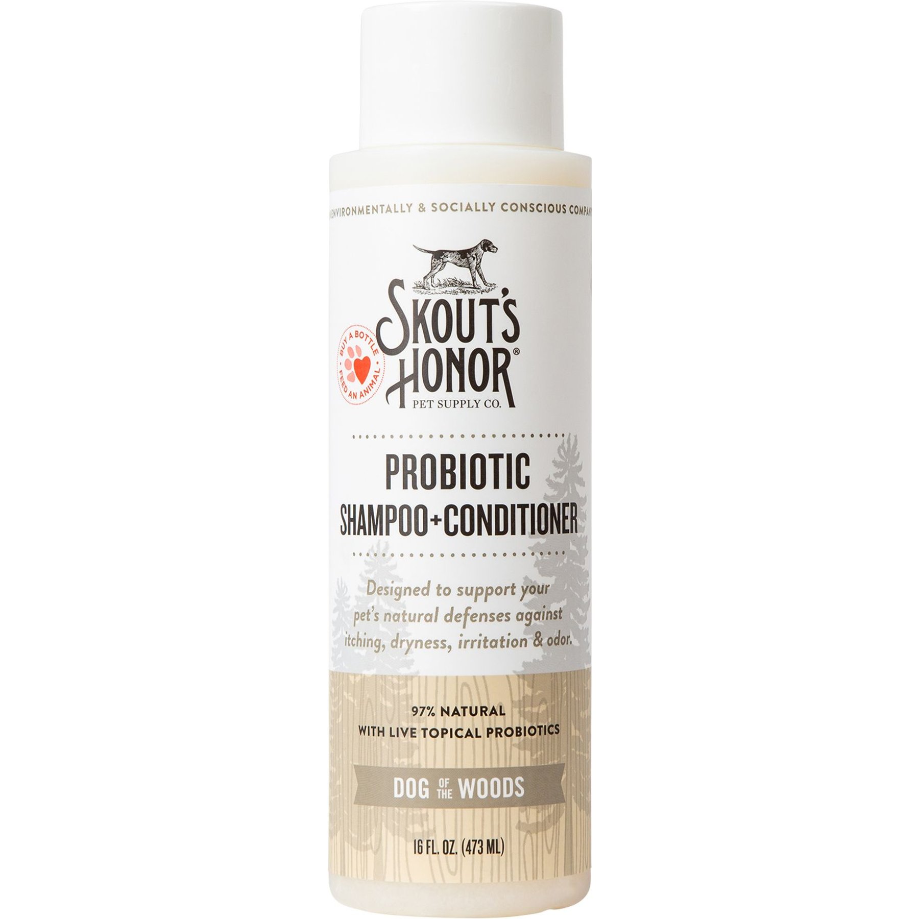 Skout's Honor Dog of the Woods Probiotic Dog Shampoo & Conditioner Skout'S Honor