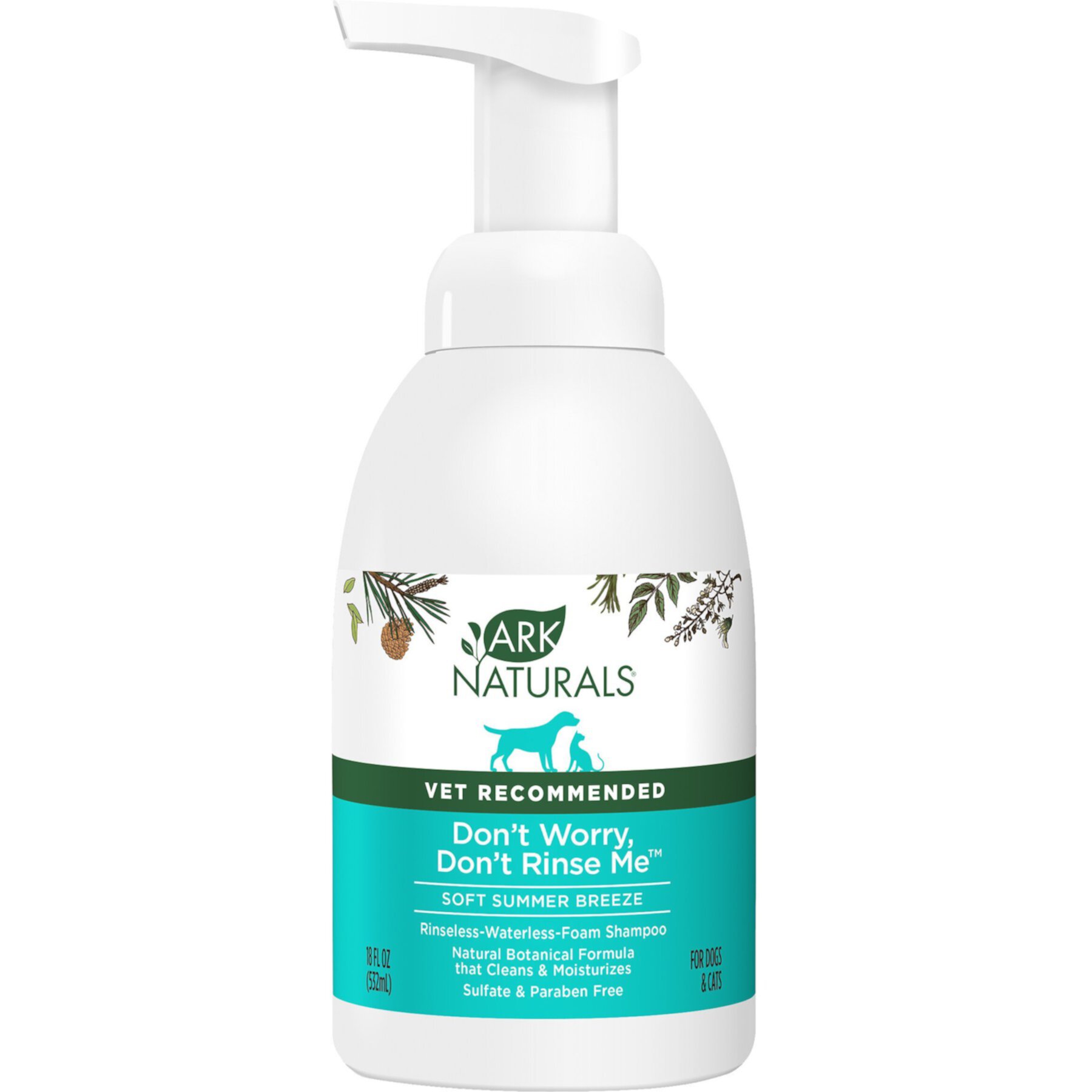 Ark Naturals Don't Worry Don't Rinse Me Waterless Dog & Cat Shampoo Ark Naturals