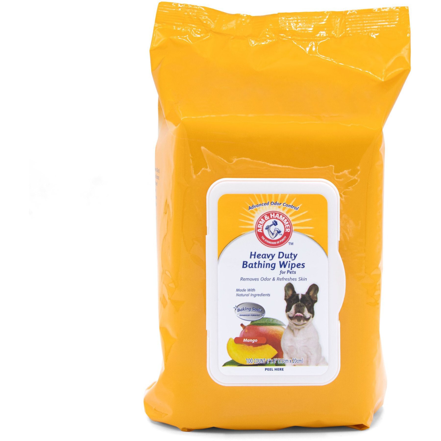 Arm & Hammer Mango Heavy Duty Bathing Dog Wipes, 100 count Arm & Hammer