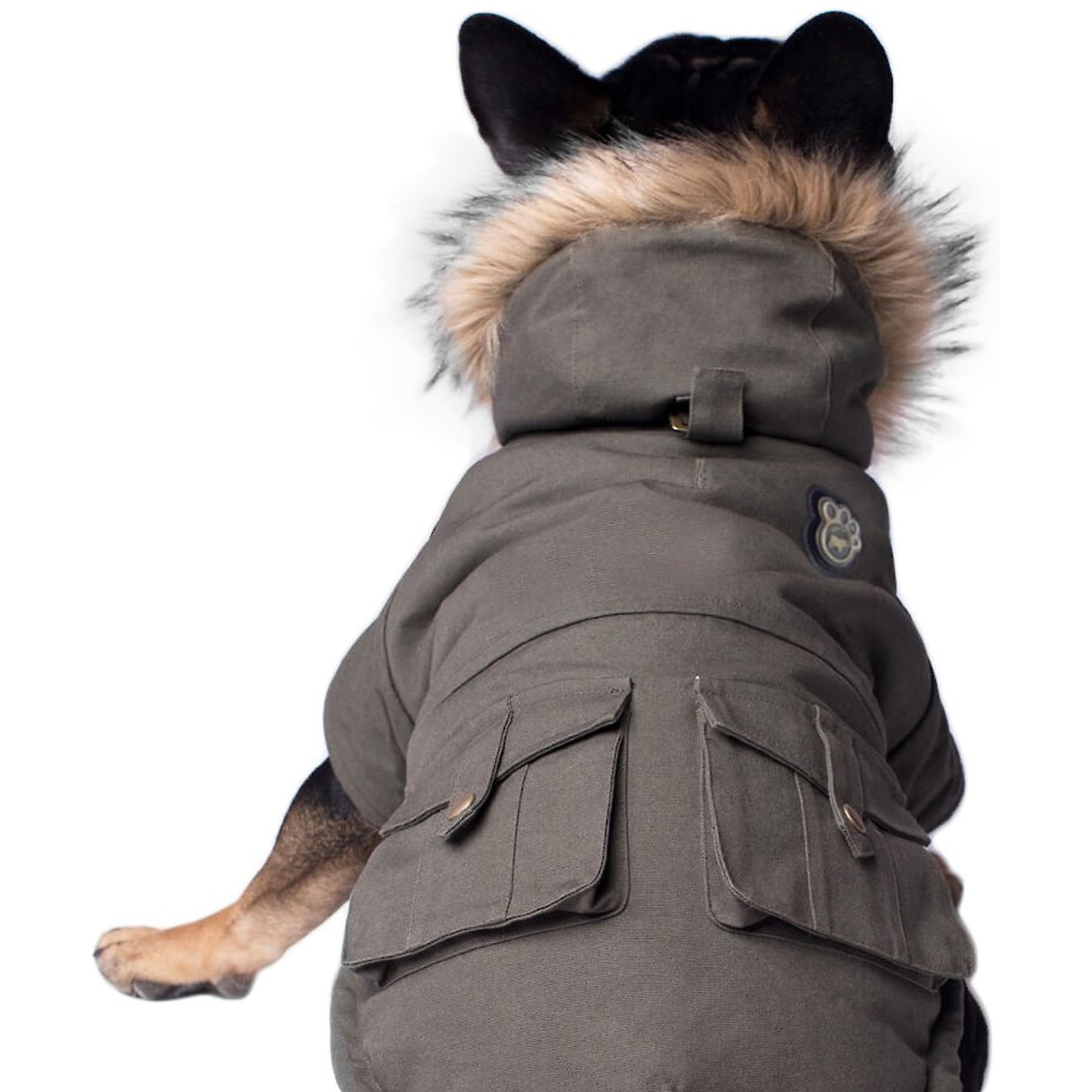 Canada Pooch Alaskan Army Premium Faux Down Insulated Dog Parka Canada Pooch