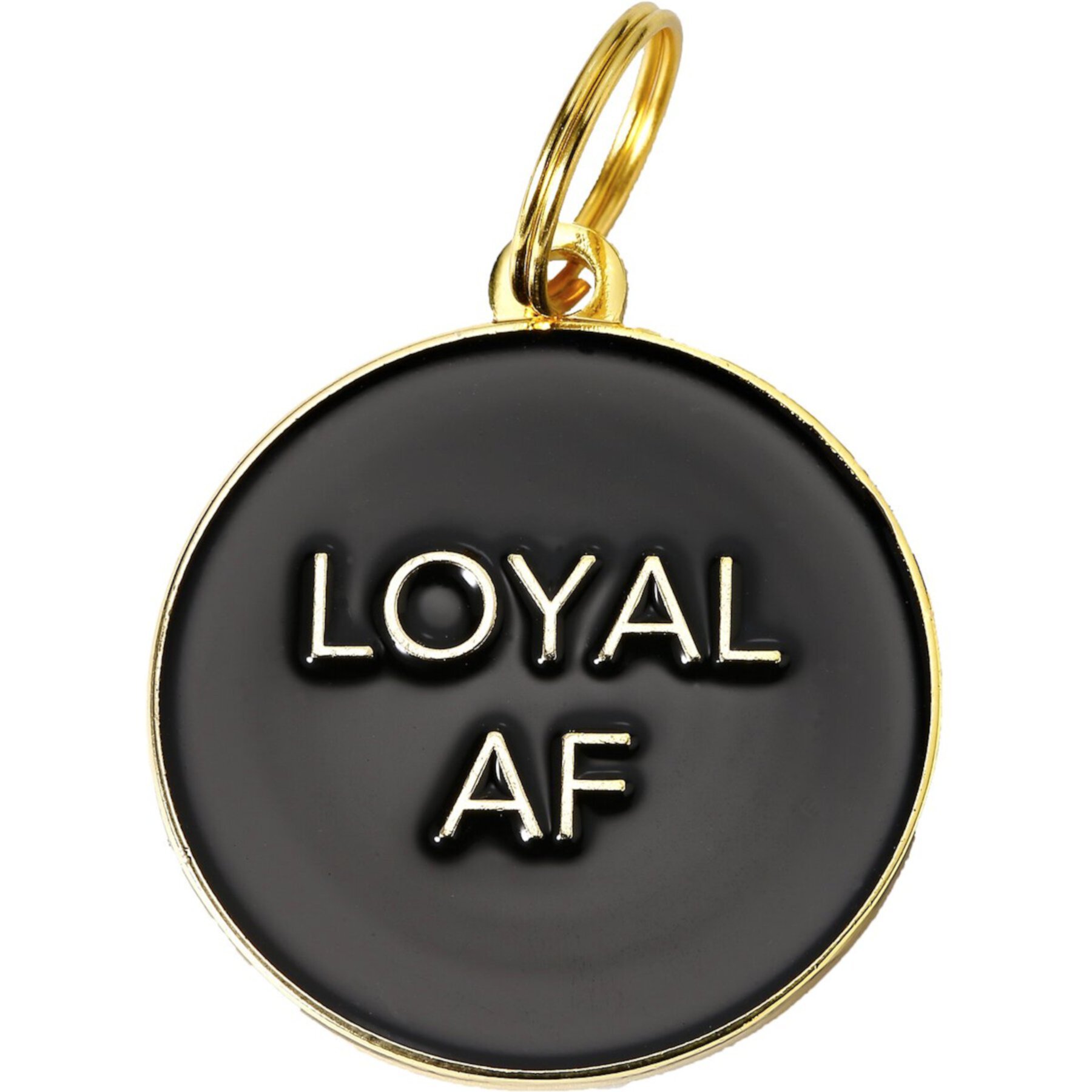 Two Tails Pet Company Loyal AF Personalized Dog ID Tag Two Tails Pet Company