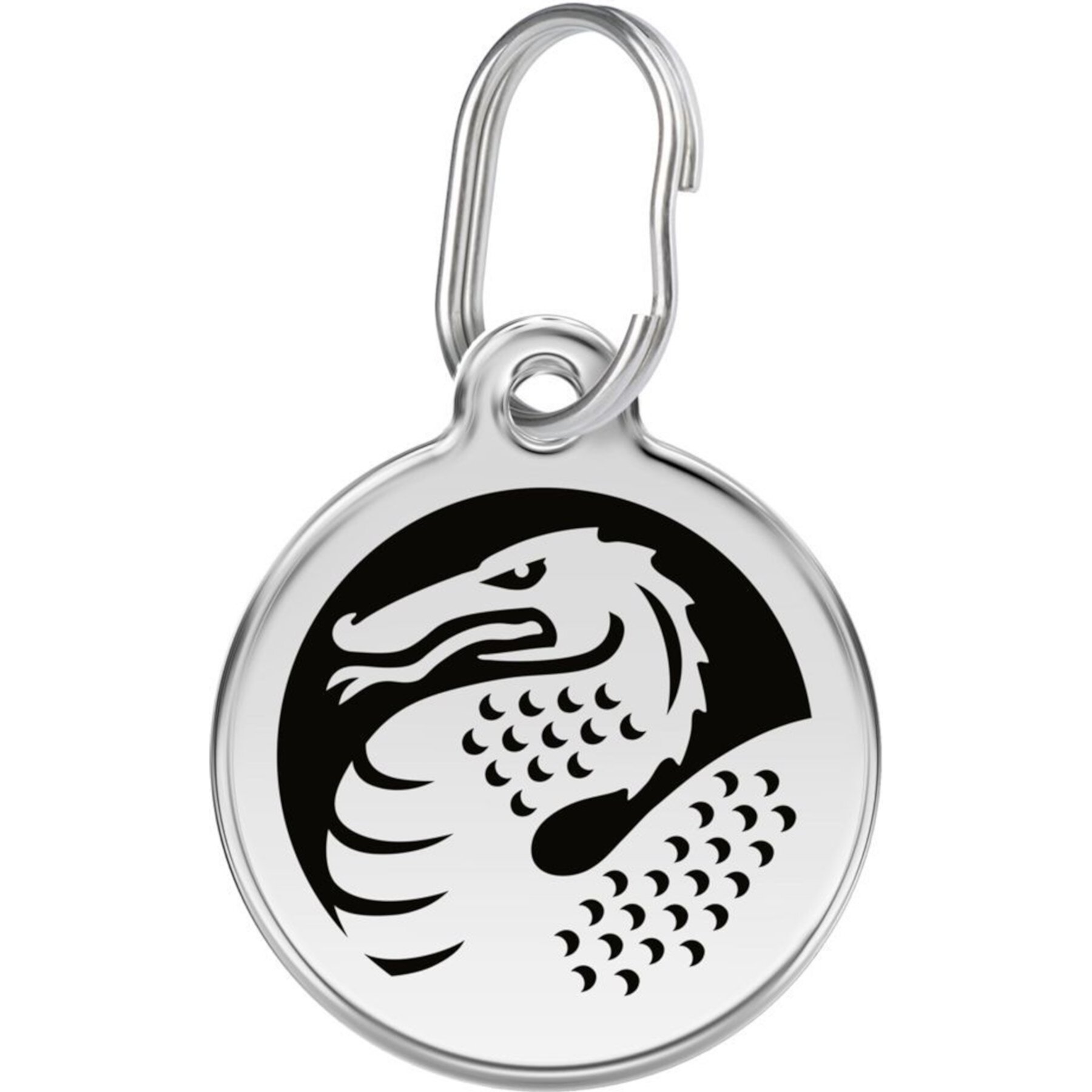 Red Dingo Dragon Stainless Steel Personalized Dog & Cat ID Tag Red Dingo