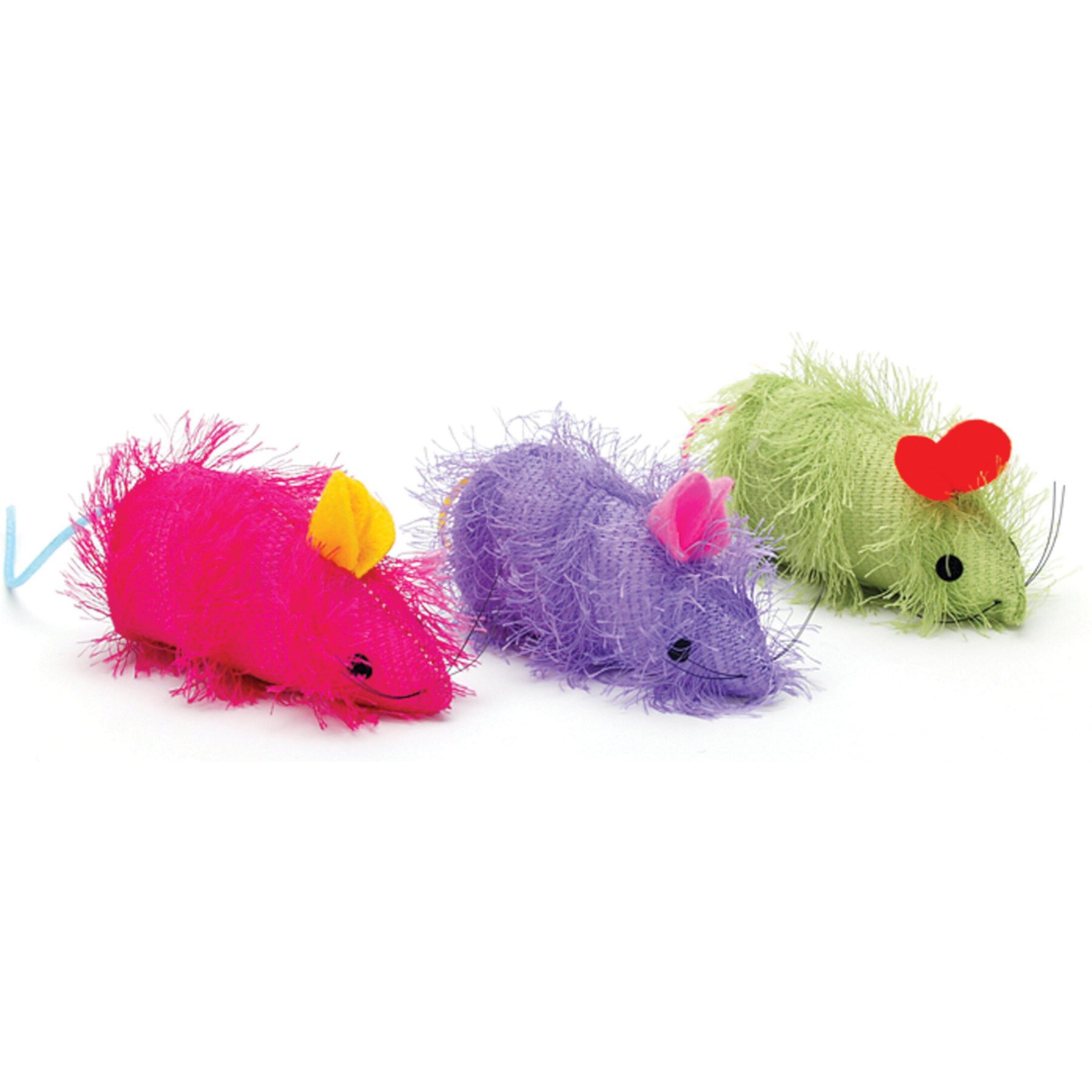 Ethical Pet Shaggy Mouse Cat Toy with Catnip, Color Varies Ethical Pet