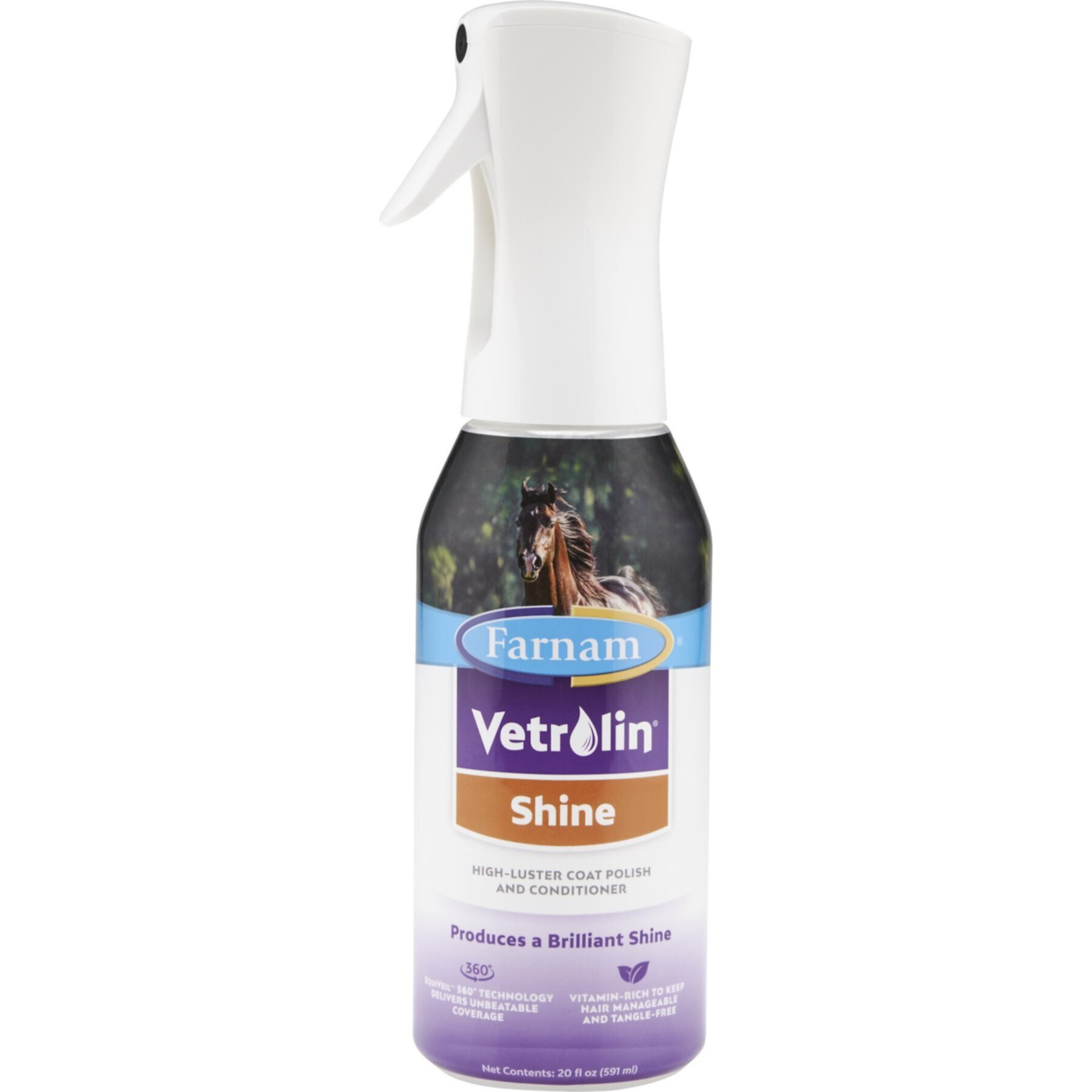 Farnam Vetrolin Shine High-Luster Dog & Horse Coat Polish & Conditioner Farnam