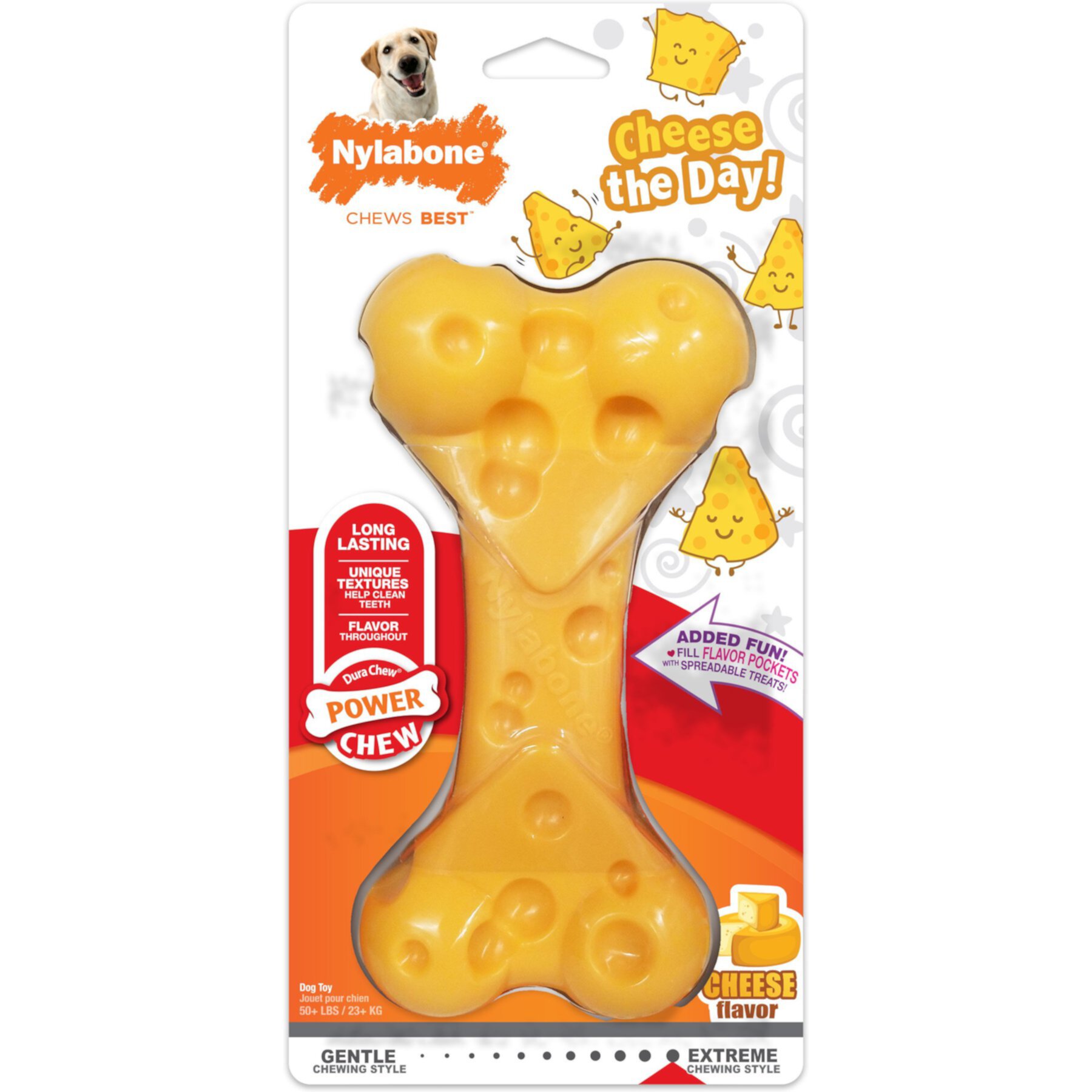 Nylabone Power Chew Pretzel Dog Toy Bacon & Peanut Butter Nylabone