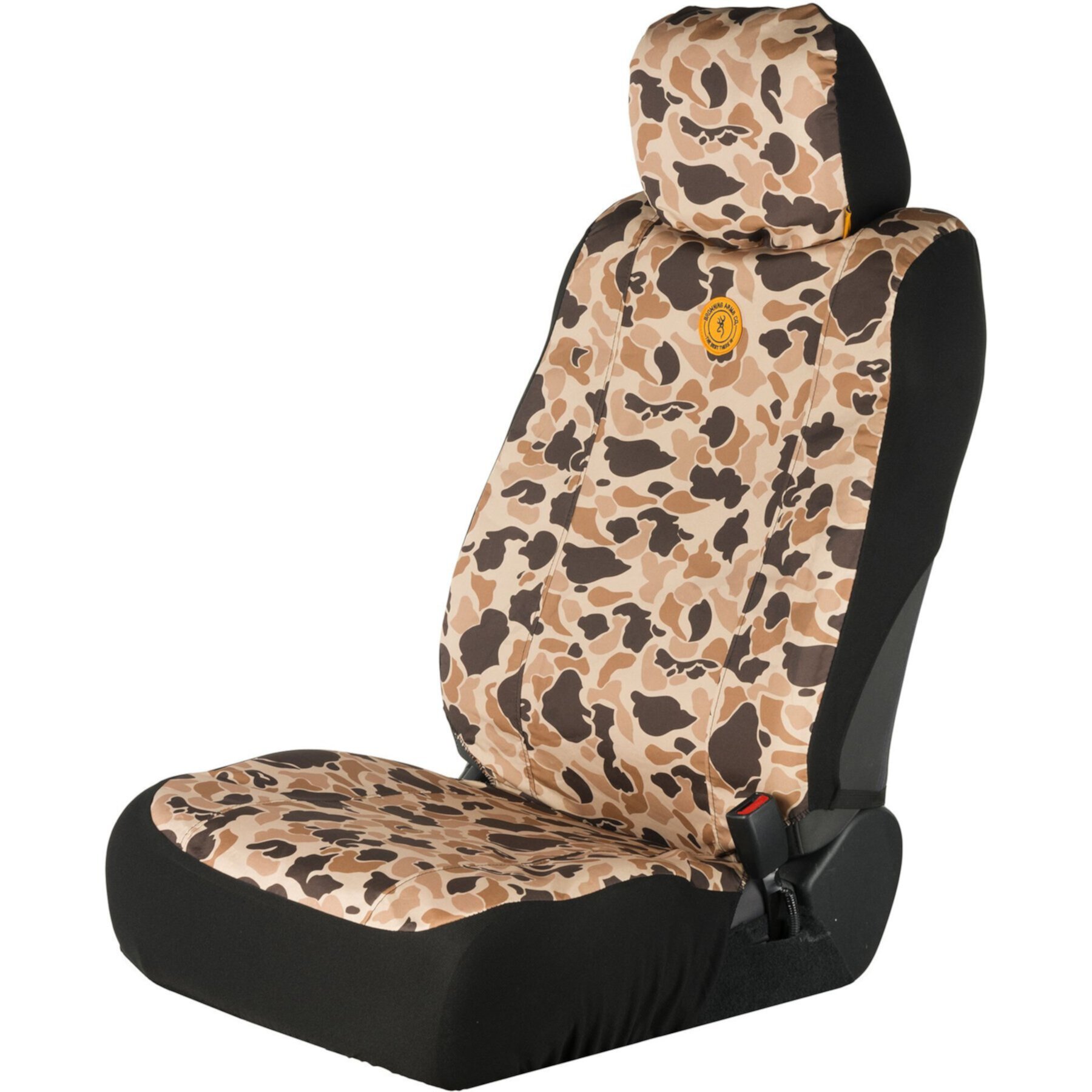 Browning Low Back Car Seat Cover, Tan Duck Camo Browning