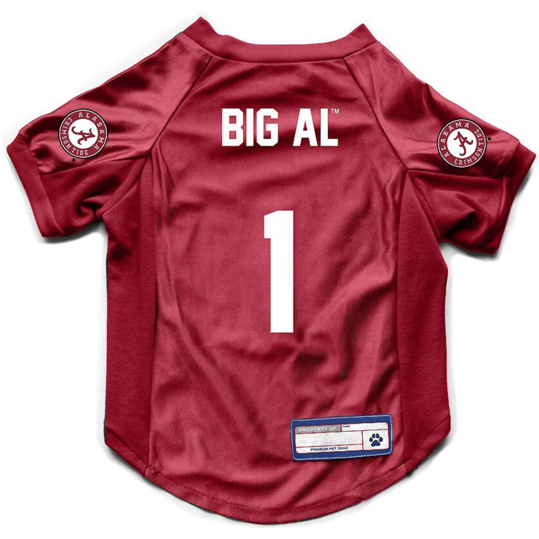 Littlearth NCAA Stretch Dog & Cat Jersey, Alabama Crimson Tide Littlearth