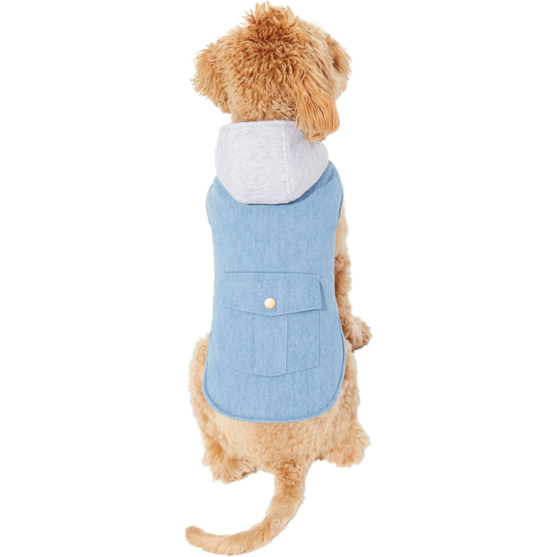 Frisco Mediumweight Denim Insulated Dog & Cat Fleece Jacket Frisco