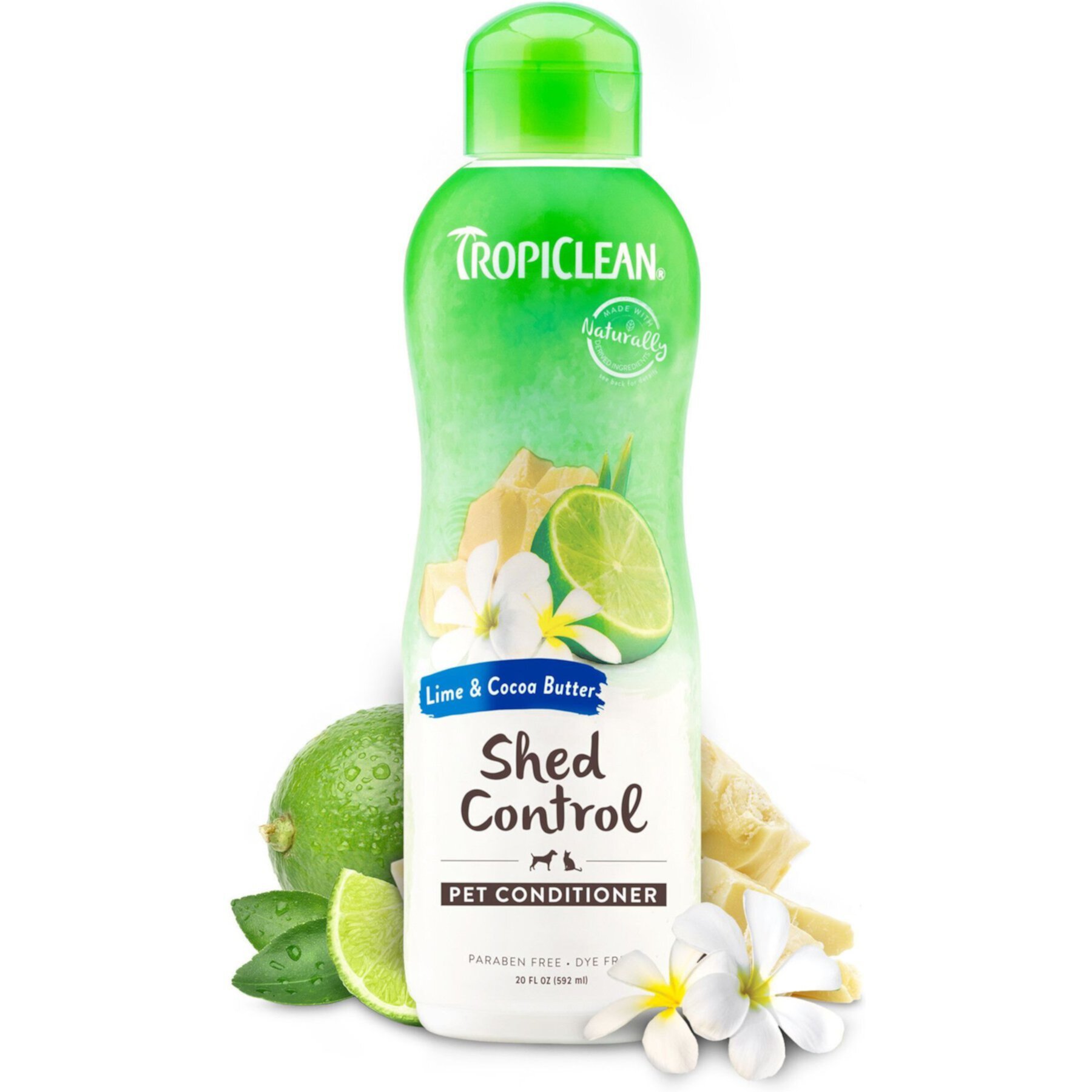 TropiClean Lime & Cocoa Butter Deshedding & Moisturizing Dog Conditioner TropiClean