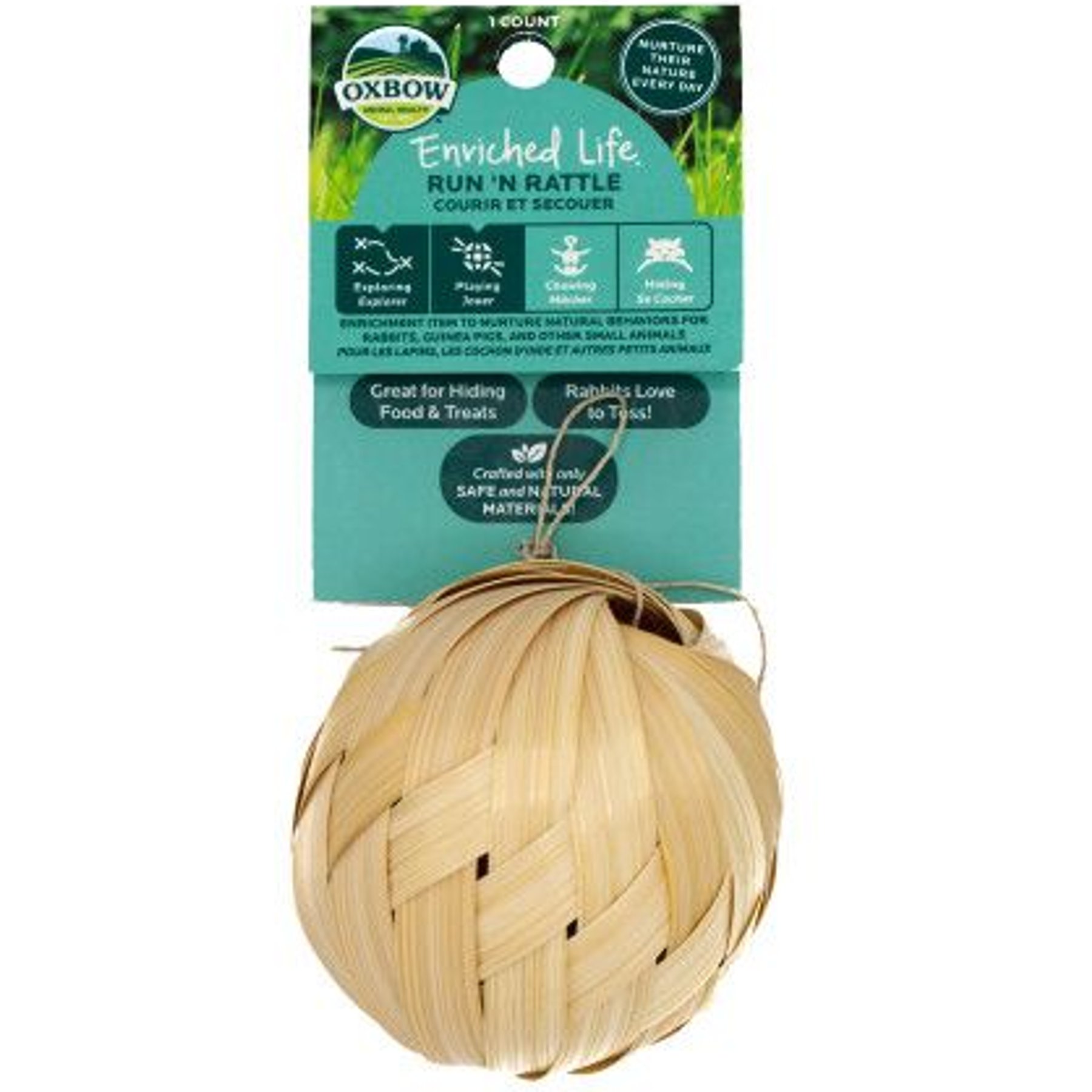 Oxbow Enriched Life Run 'n Rattle Small Pet Toy Oxbow