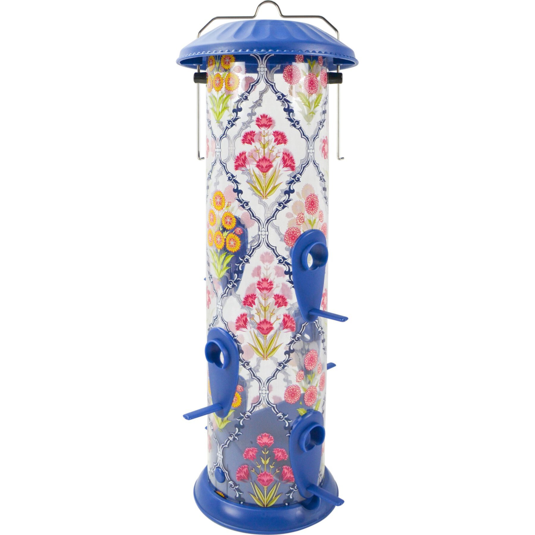 Natures Way Bird Products Garden Floral Easy Clean Bird Feeder, Blue, 2.8-qt Natures Way Bird Products