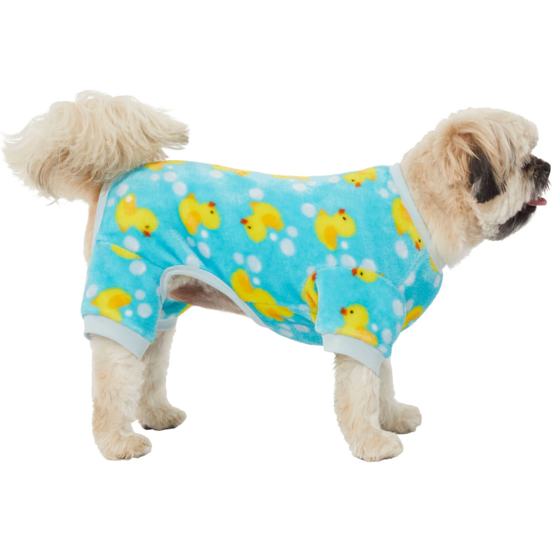 Frisco Dog & Cat Cozy Plush Fleece PJs, Rubber Ducky Frisco