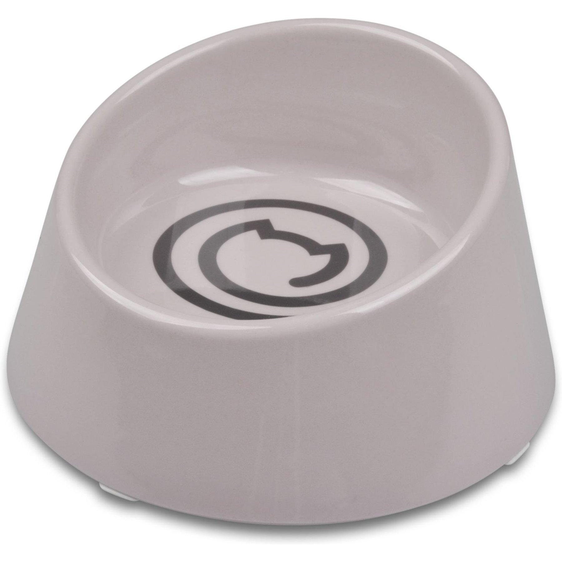 Van Ness Ecoware Raised Cat Bowl, Gray, Small Van Ness