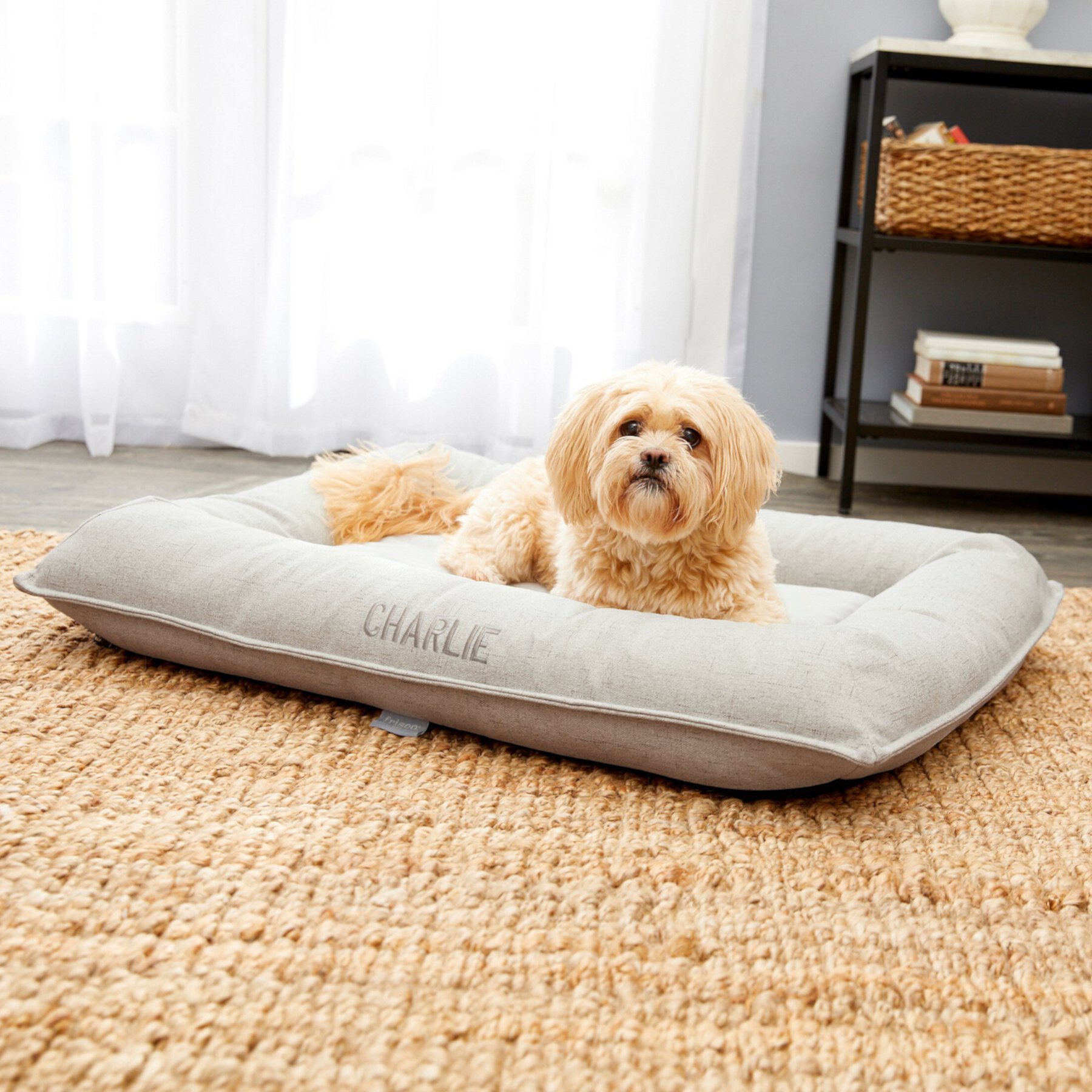 Frisco Orthopedic Personalized Bolster Dog Bed w/Removable Cover Frisco