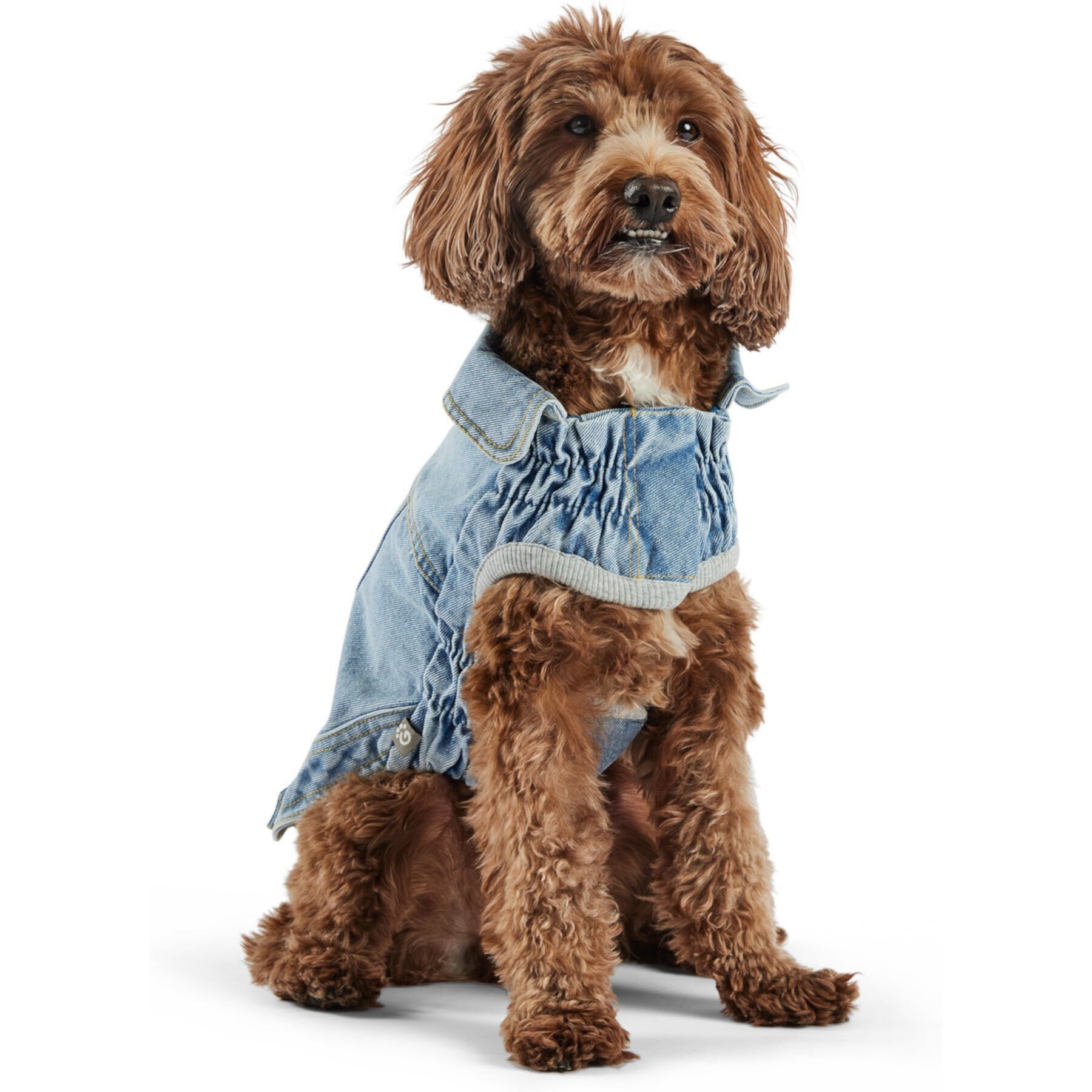 GF Pet Denim Jacket All Season Dog Coat, Light Wash GF Pet