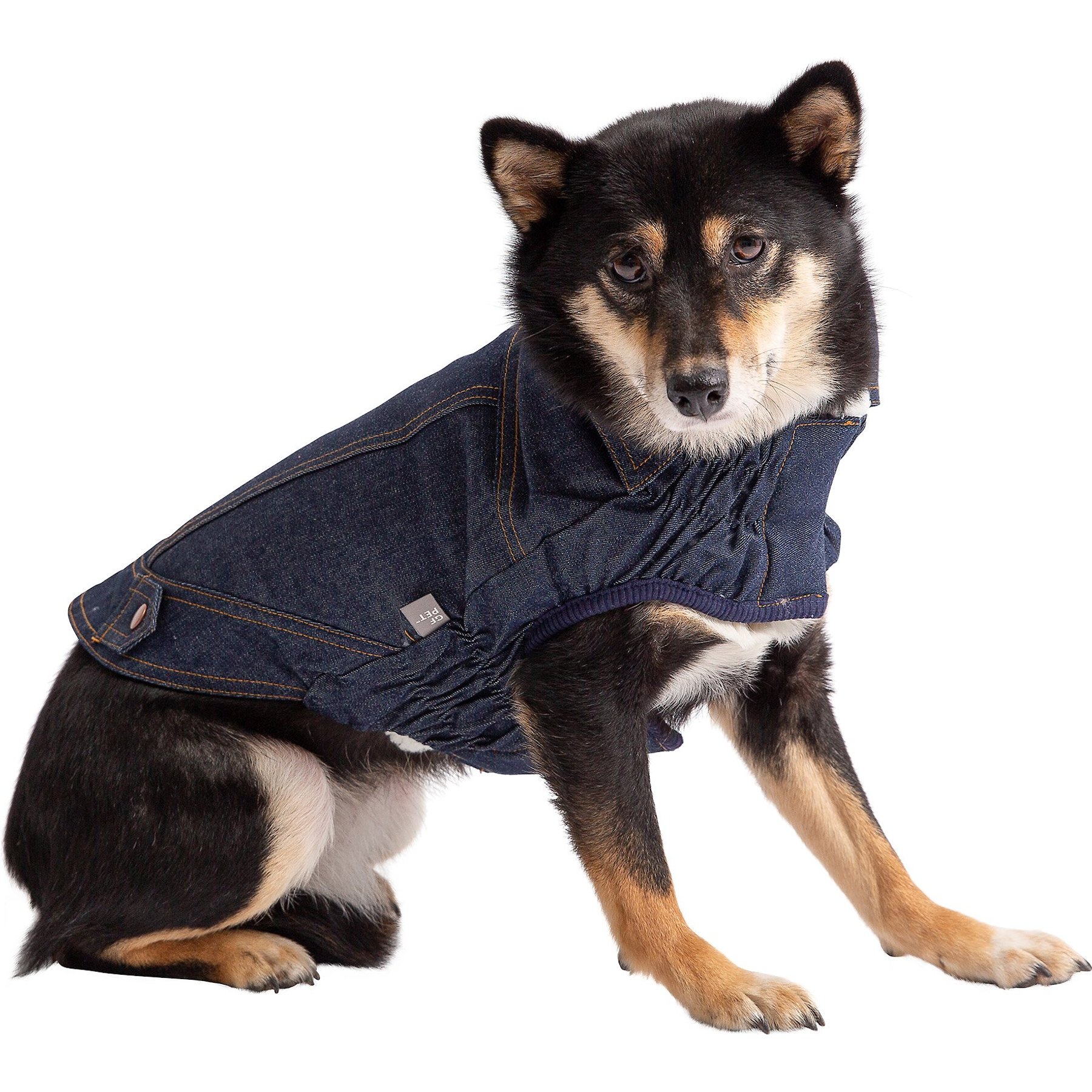 GF Pet Denim Dog Jacket, Blue Denim GF Pet