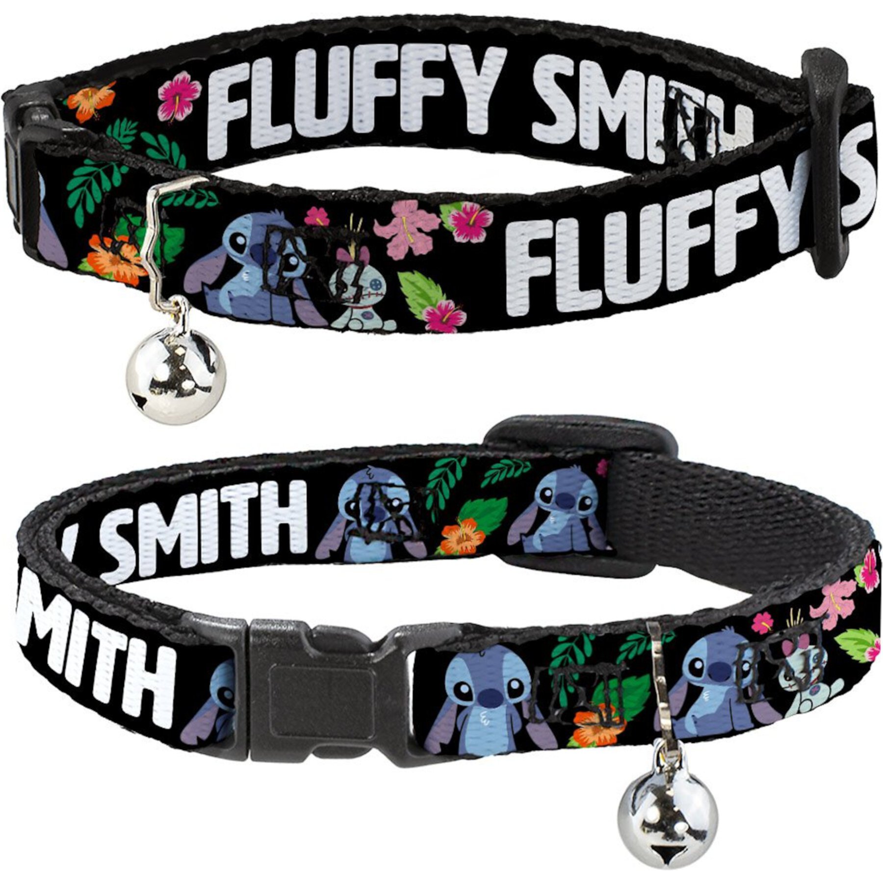 Buckle-Down Disney Lilo & Stitch Ohana Means Family Personalized Breakaway Cat Collar with Bell Buckle-Down