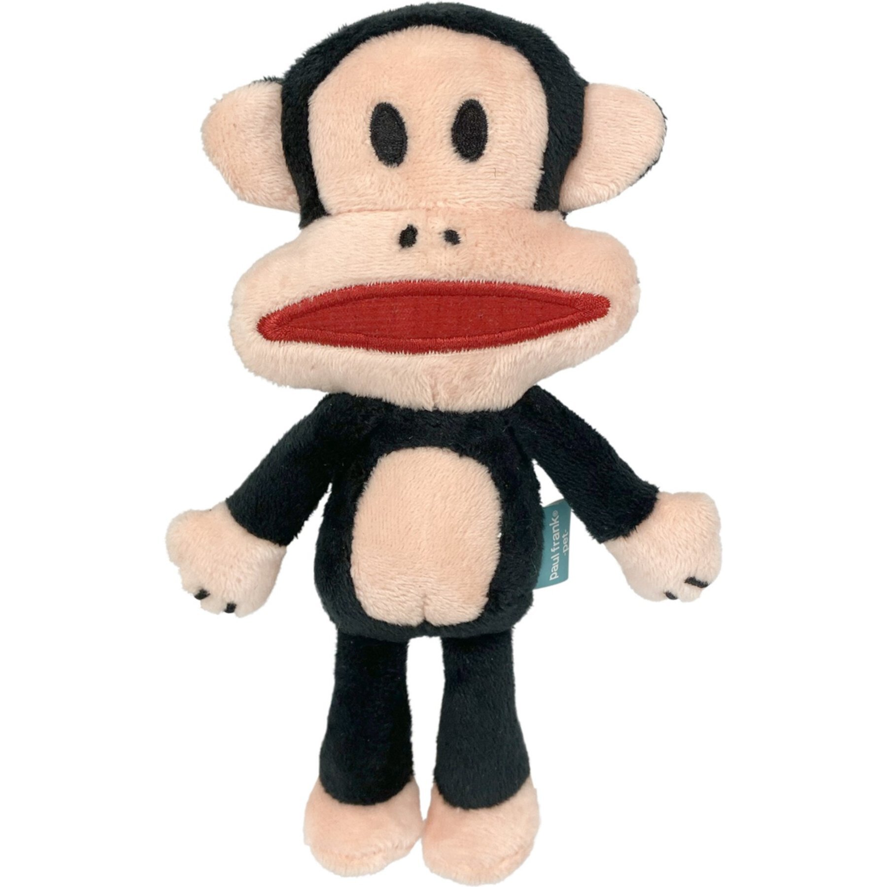 Multipet Paul Frank Julius Squeaky Plush Dog Toy, Brown Multipet