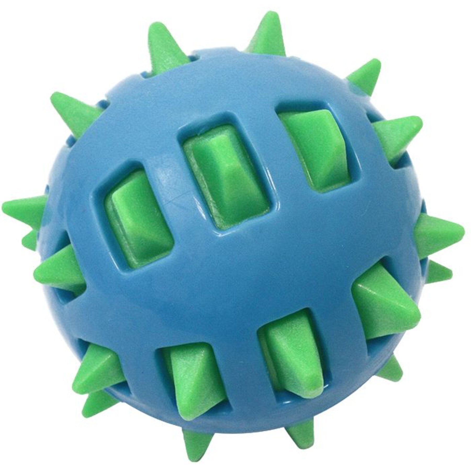 Multipet Spike TPR Ball Dog Toy, Color Varies Multipet