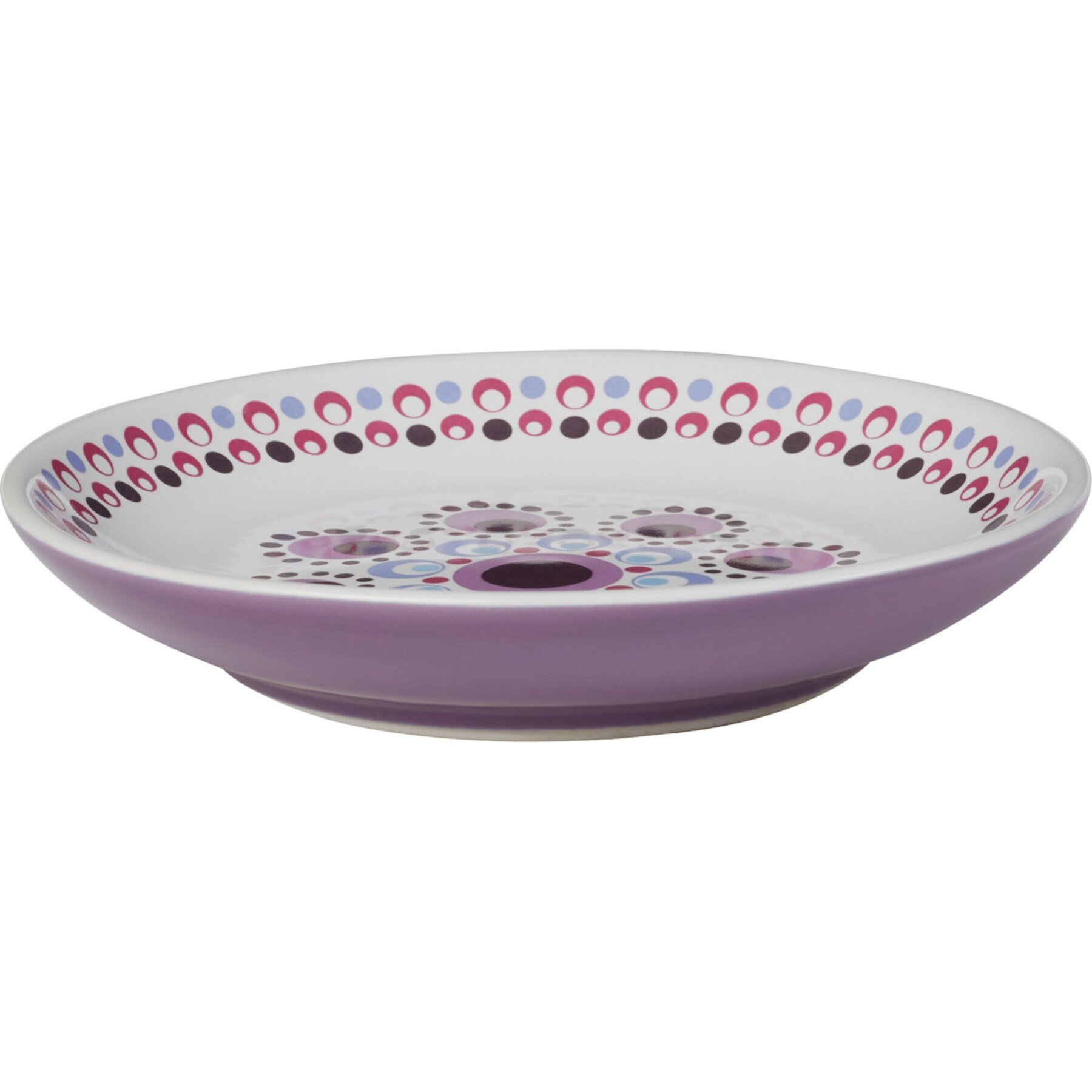 Frisco Kaleidoscope Pattern Non-skid Ceramic Cat Dish Frisco