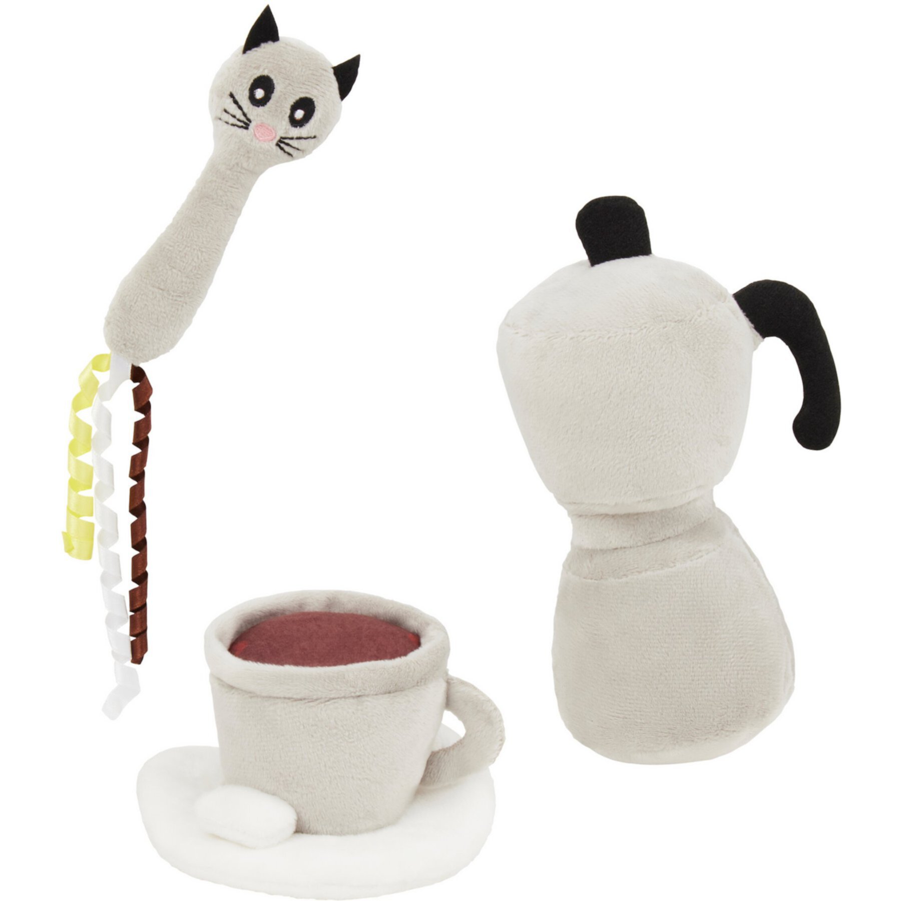 Frisco Brunch Coffee Set Plush Cat Toy with Catnip Frisco