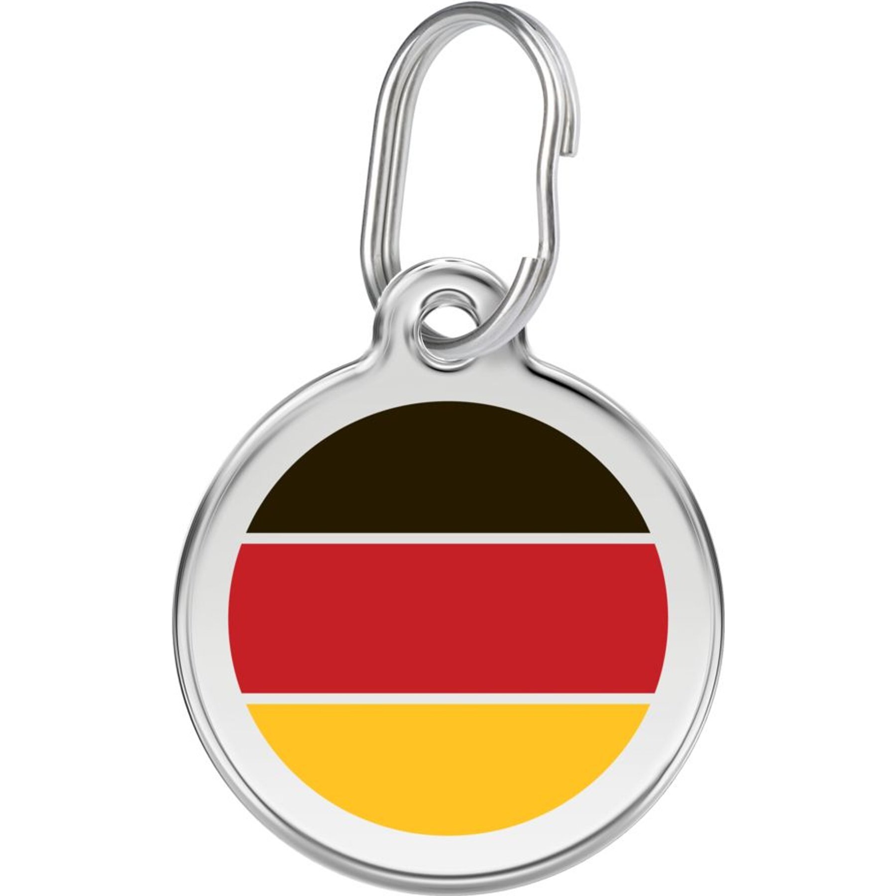 Red Dingo German Flag Stainless Steel Personalized Dog & Cat ID Tag Red Dingo