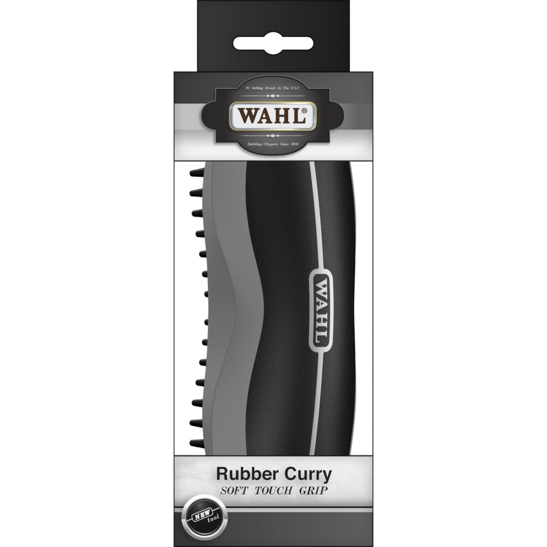 Wahl Horse Rubber Curry Brush, Black Wahl