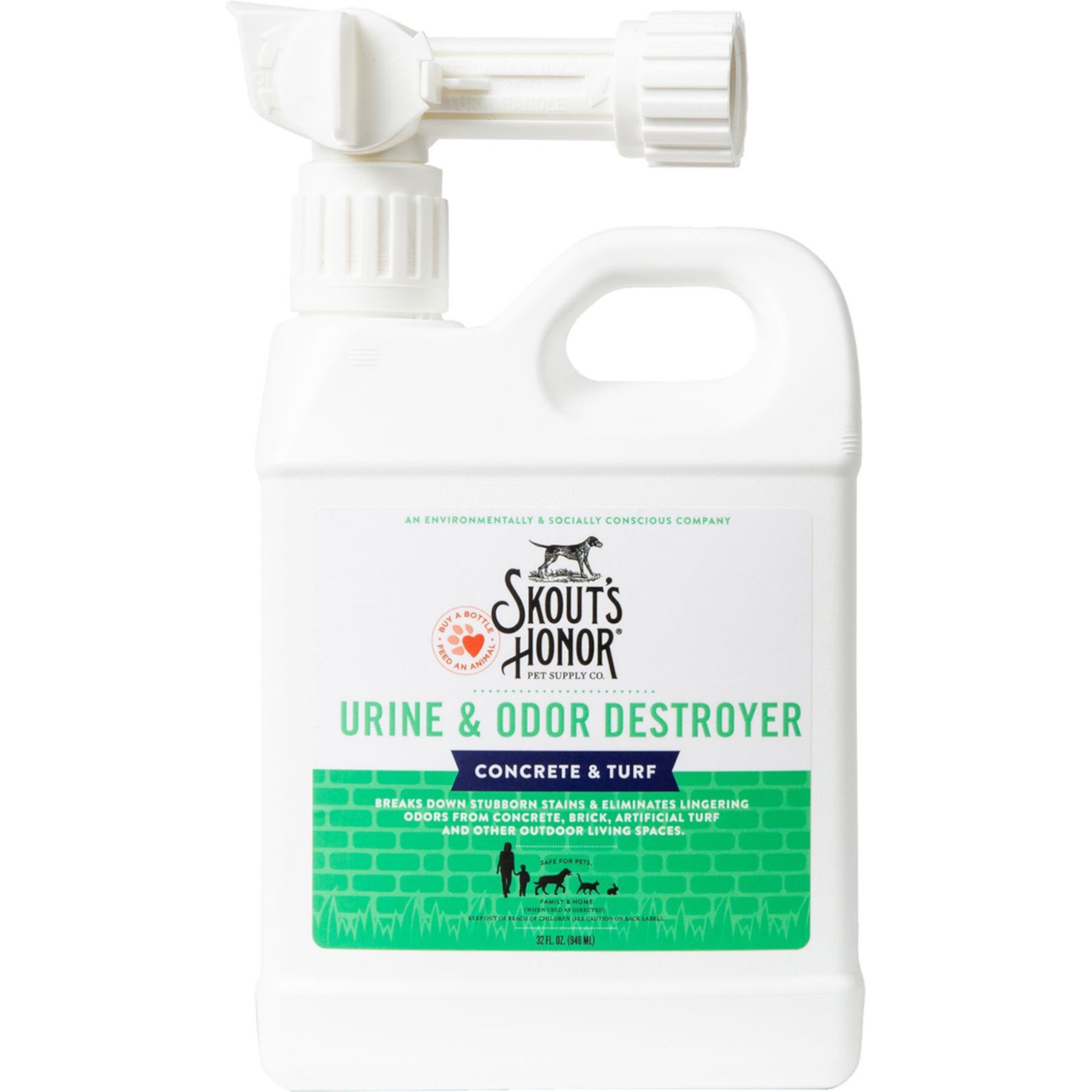 Skout's Honor Outdoor Turf & Concrete Urine & Odor Destroyer Spray Skout'S Honor