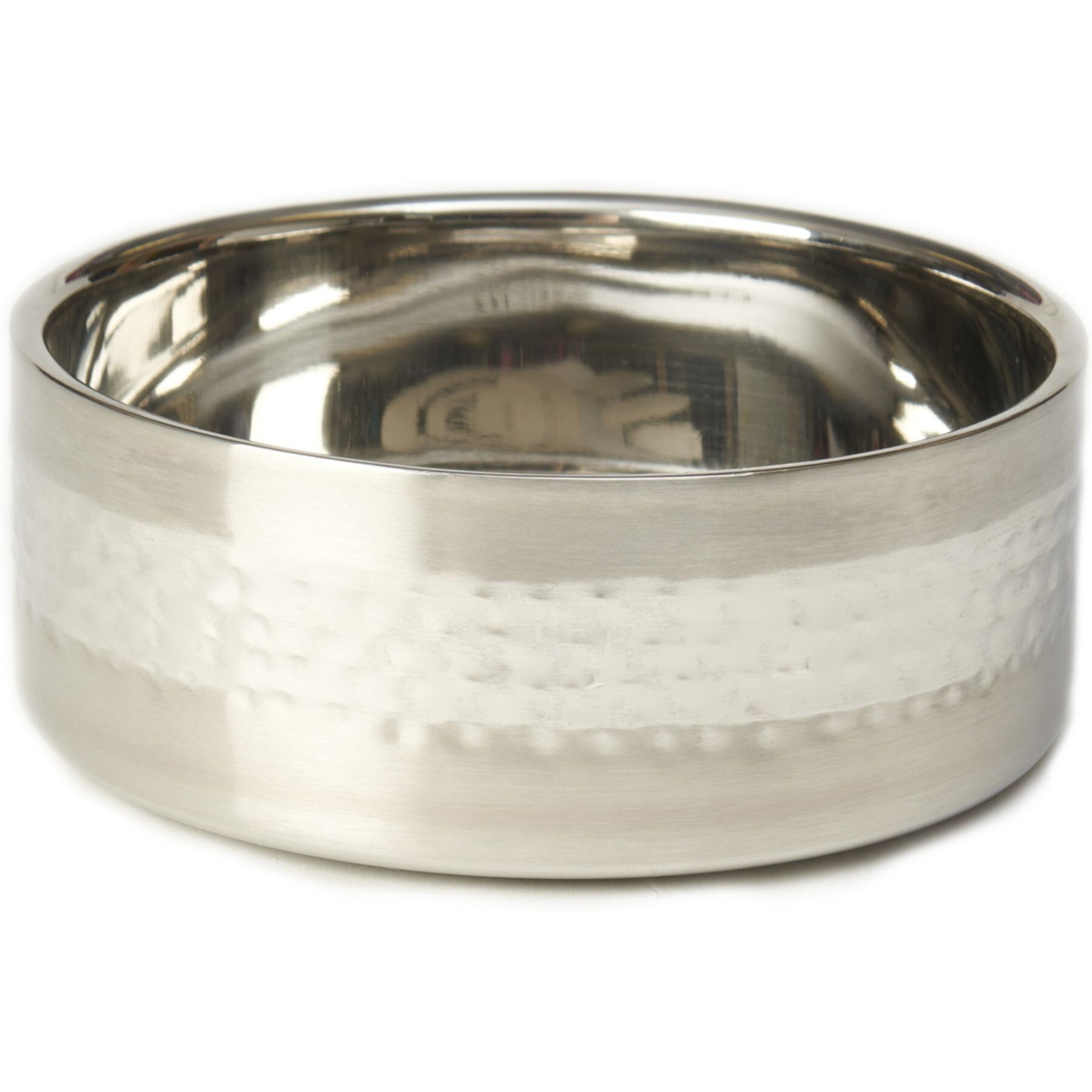 PetRageous Designs Sanibel Stainless-Steel Hammered Double Walled Dog Bowl Petrageous Designs