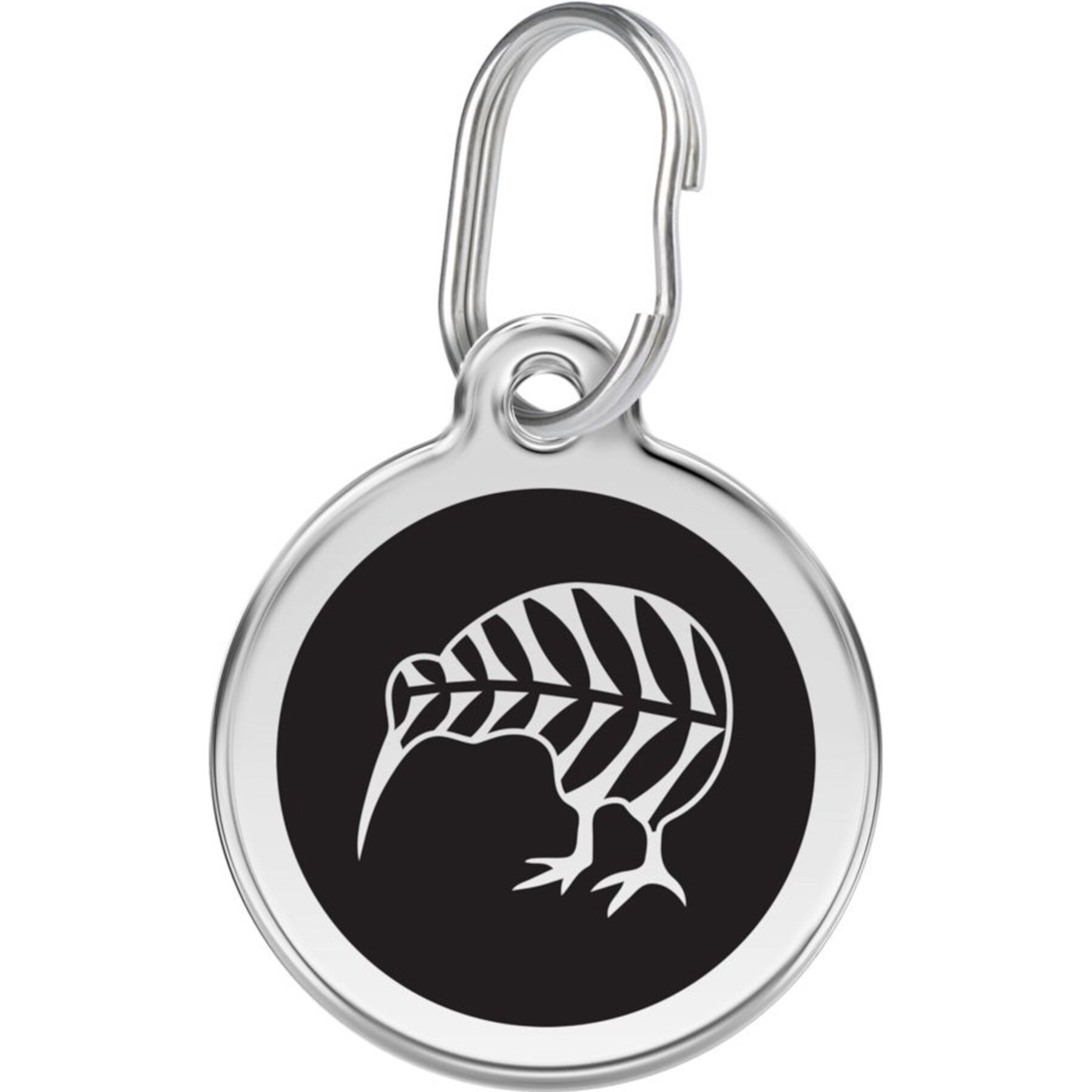 Red Dingo Kiwi Bird Stainless Steel Personalized Dog & Cat ID Tag Red Dingo