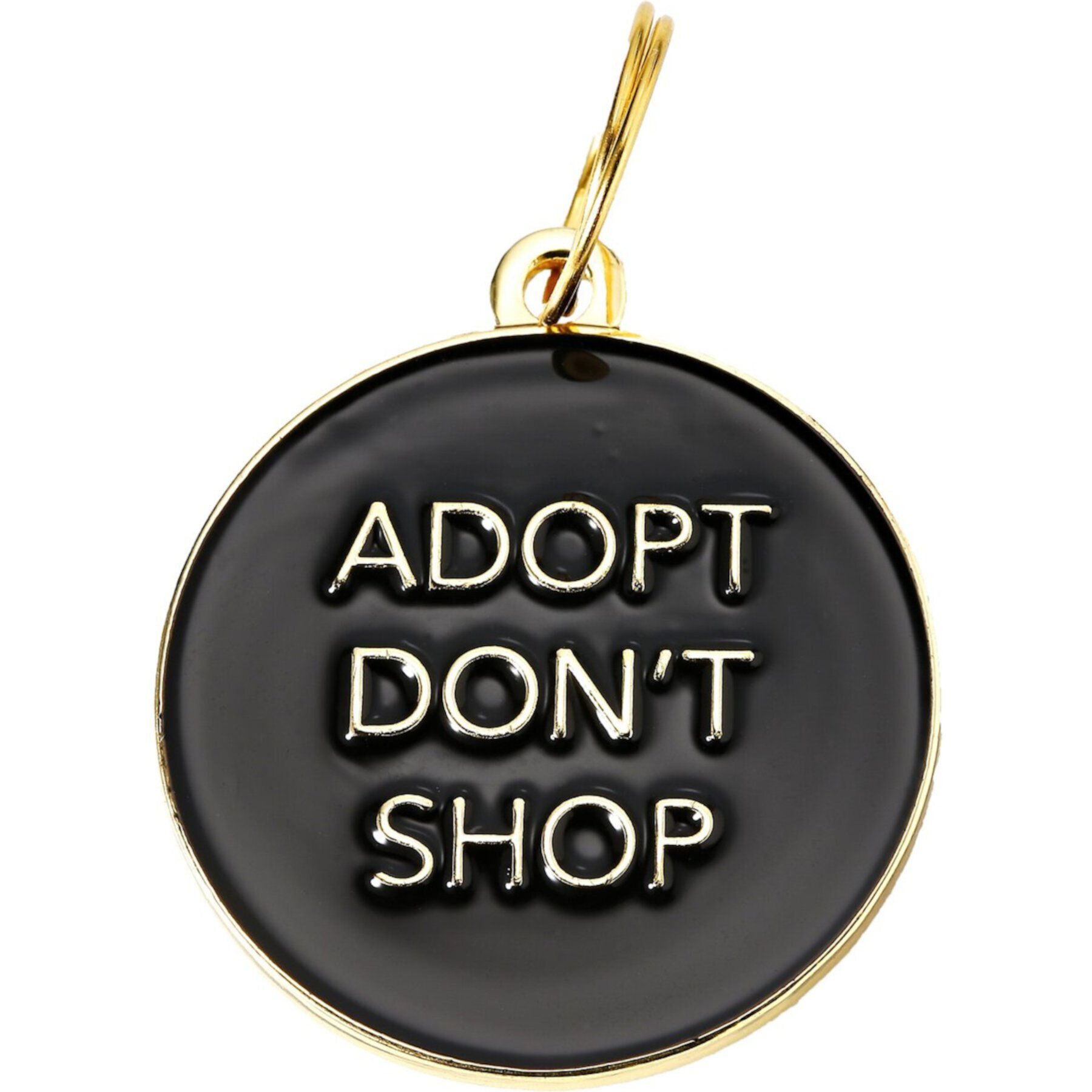 Two Tails Pet Company Adopt Don't Shop Personalized Dog & Cat ID Tag Two Tails Pet Company