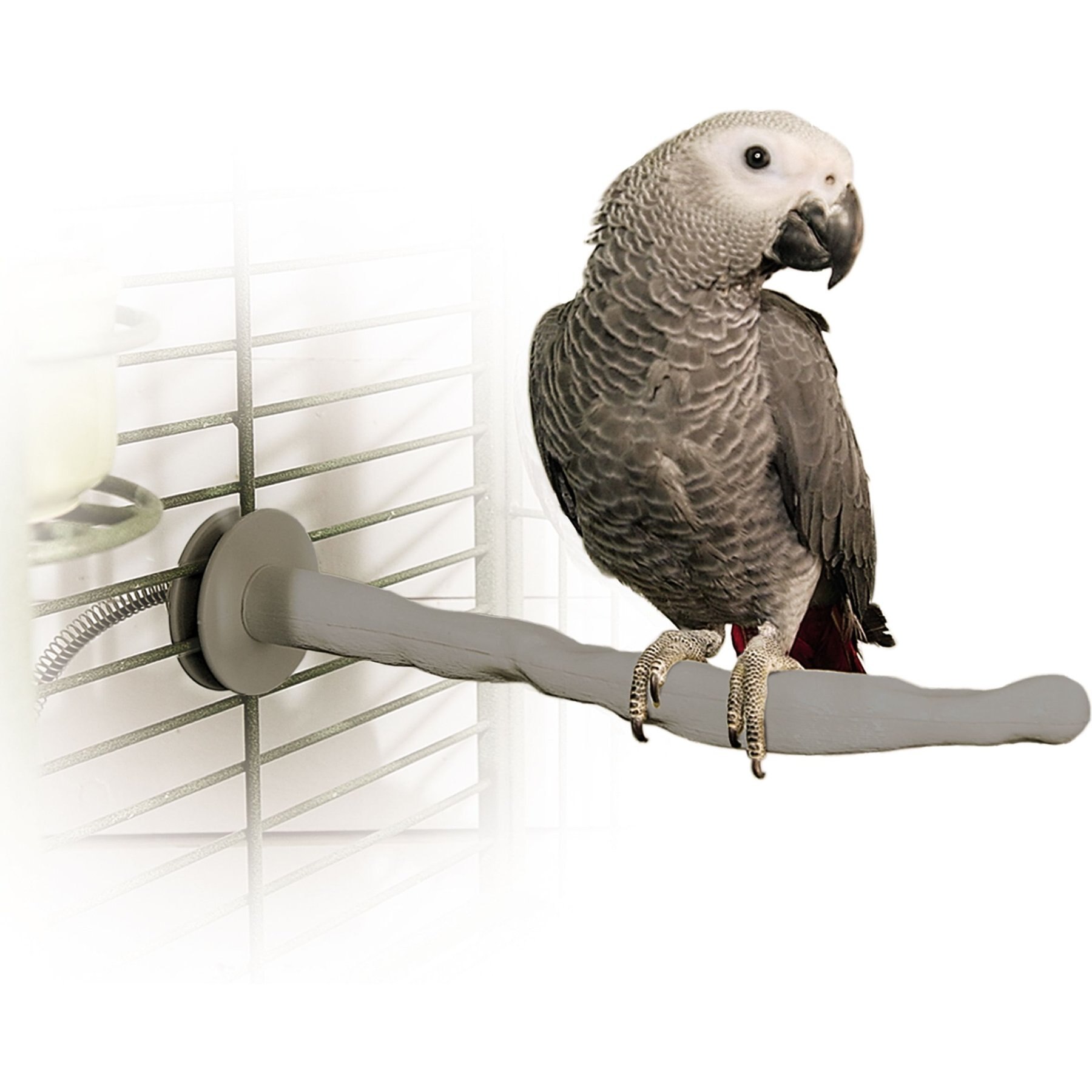 K&H Pet Products Thermo-Perch Heated Bird Perch Gray K&H Pet Products