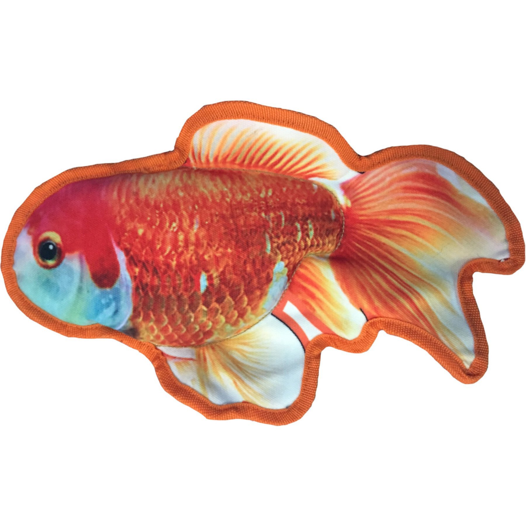 Dogline Tropical Goldfish Squeaky Dog Toy, 12-in Dogline