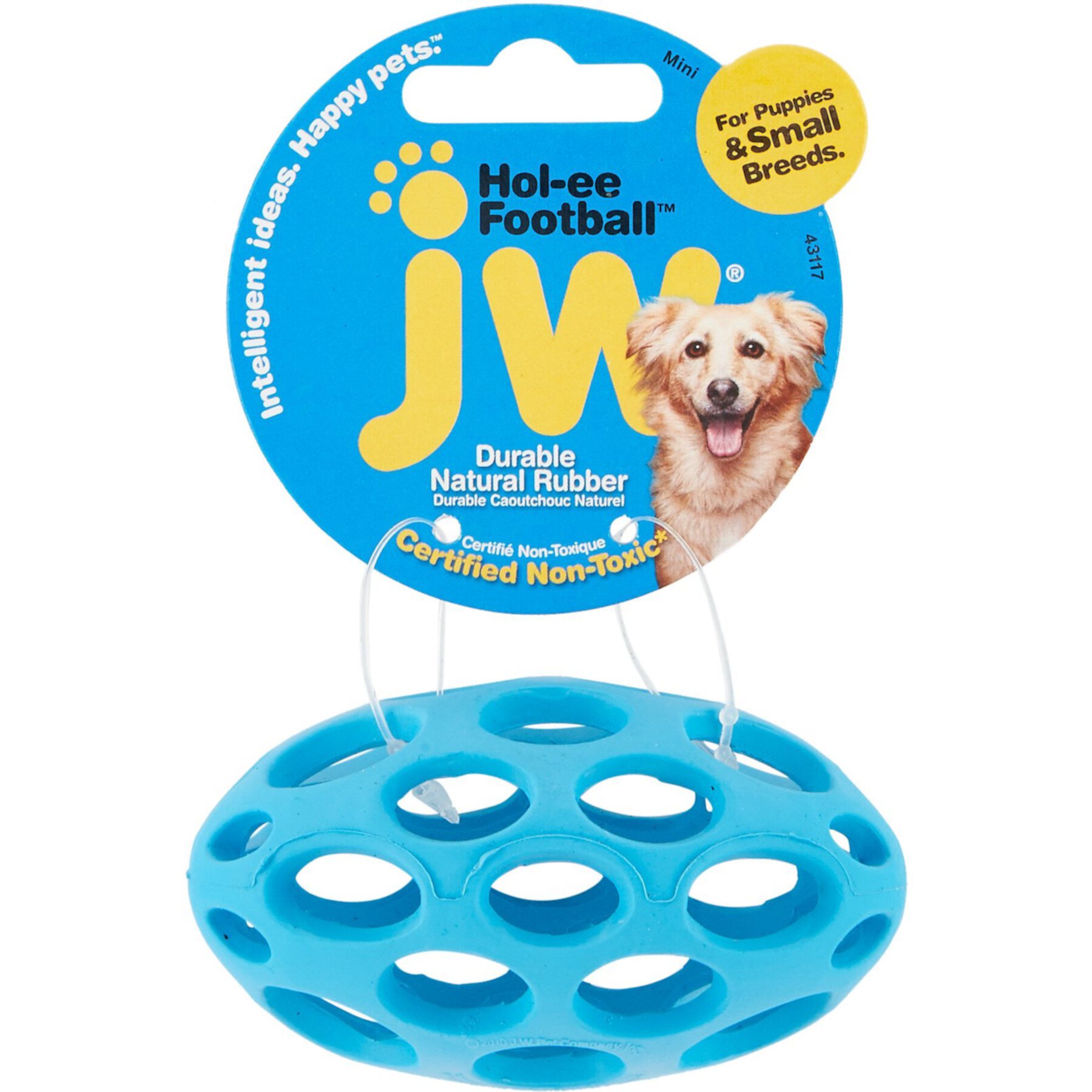 JW Pet Hol-ee Football Dog Toy, Color Varies JW Pet