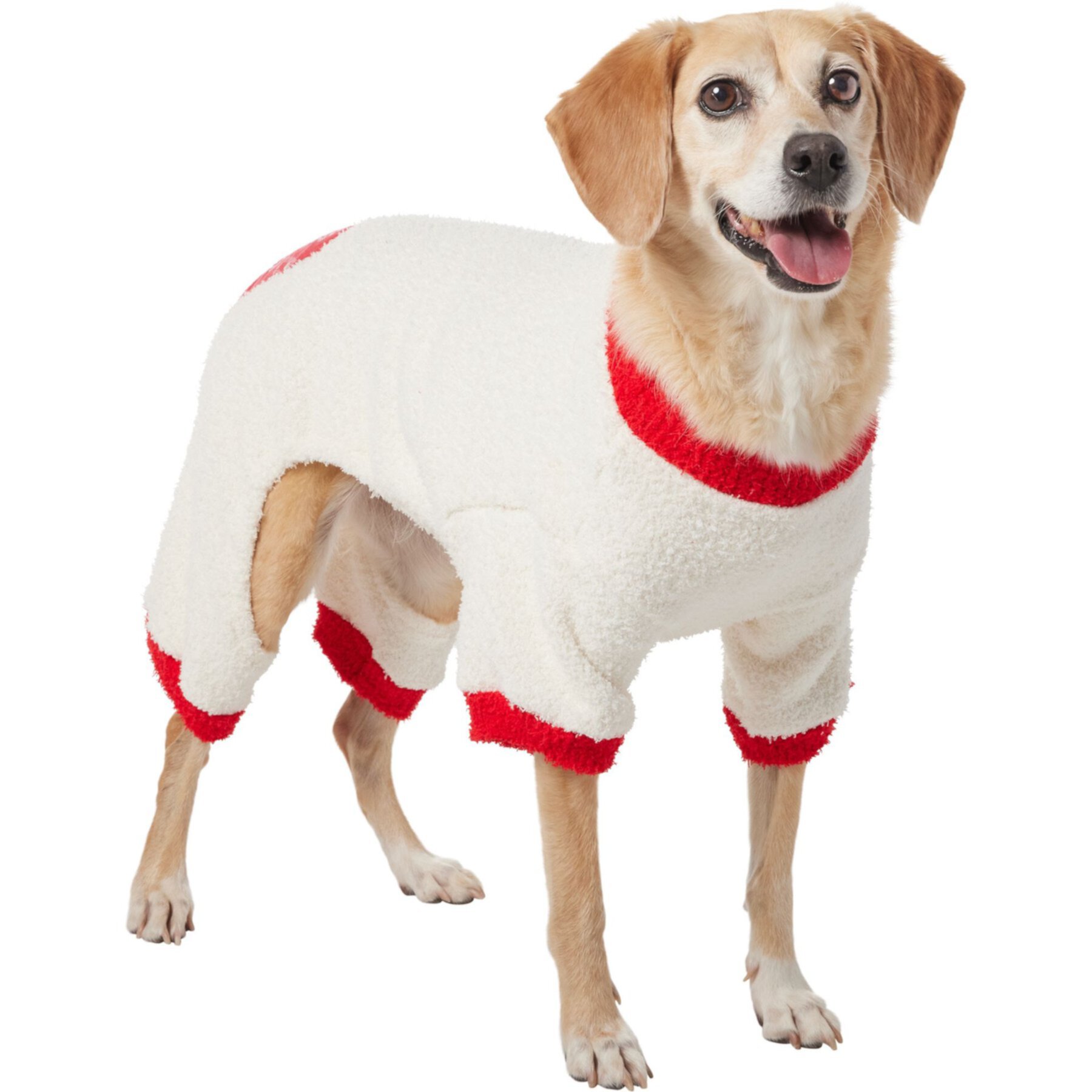 Frisco Candy Cane Dog & Cat Snuggle Up Knit PJs Frisco