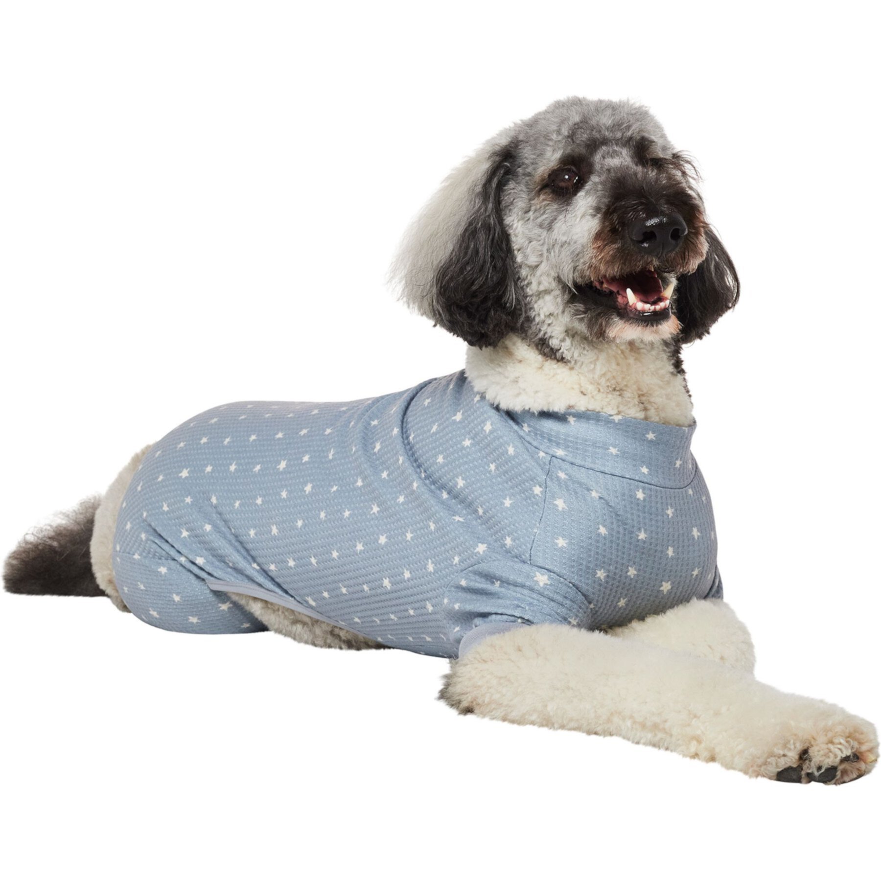 Frisco Cozy Waffle Knit Dog & Cat PJs, Starry Night Frisco