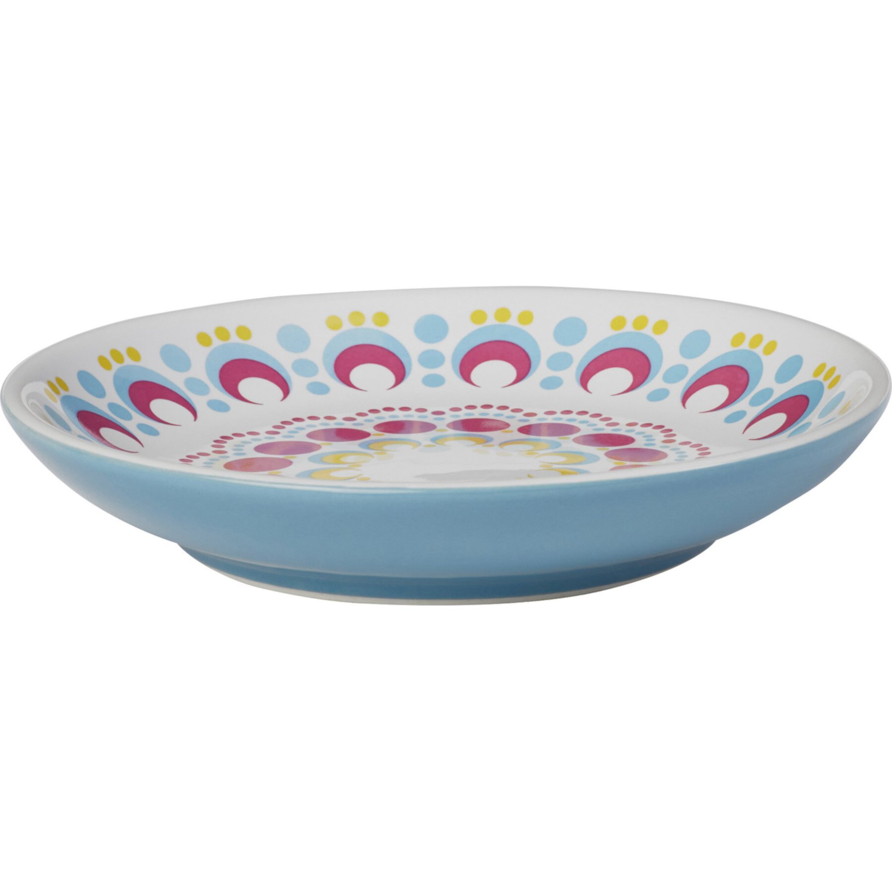 Frisco Kaleidoscope Pattern Non-skid Ceramic Cat Dish Frisco