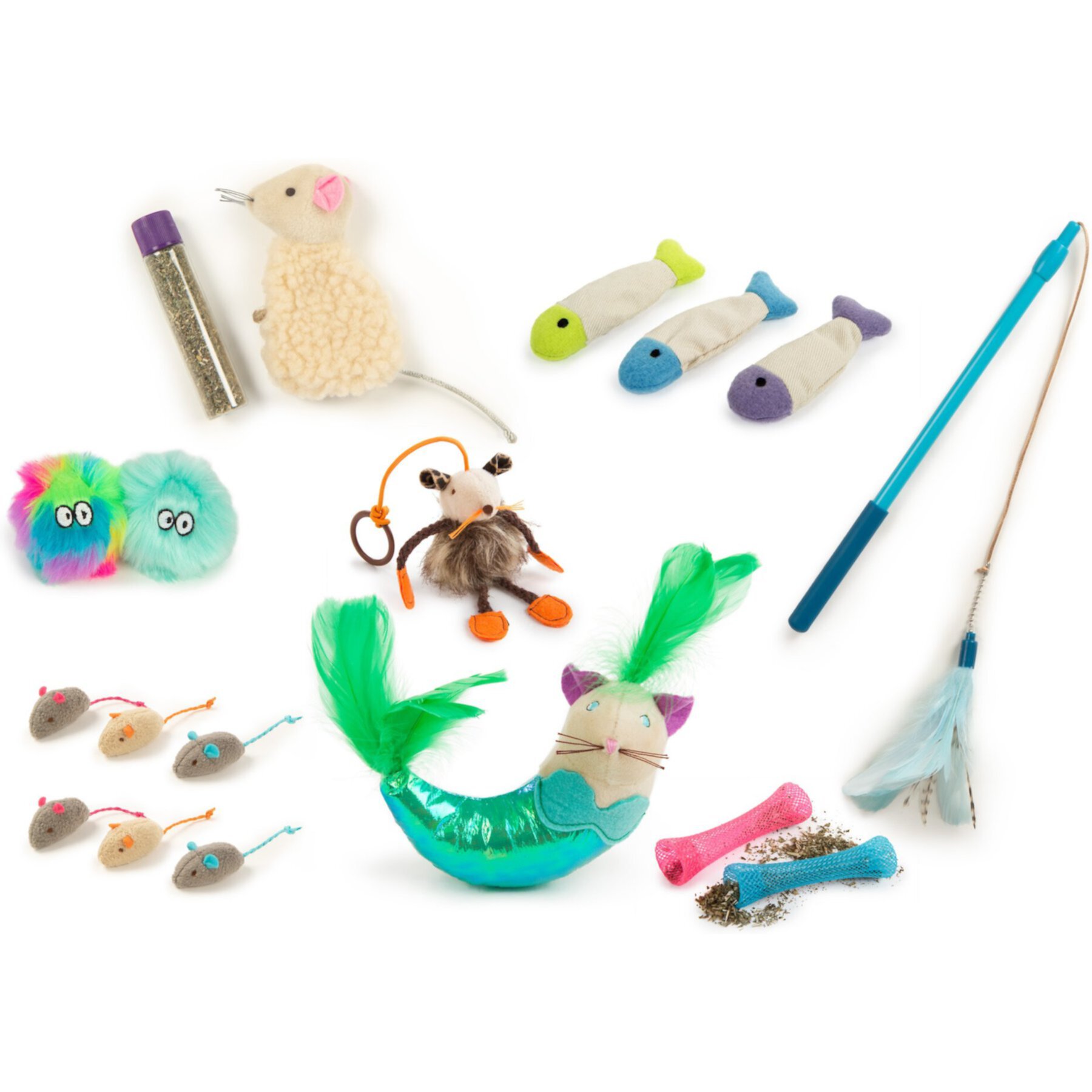 SmartyKat Welcome Home Necessity Pack Cat Toys with Catnip Smartykat