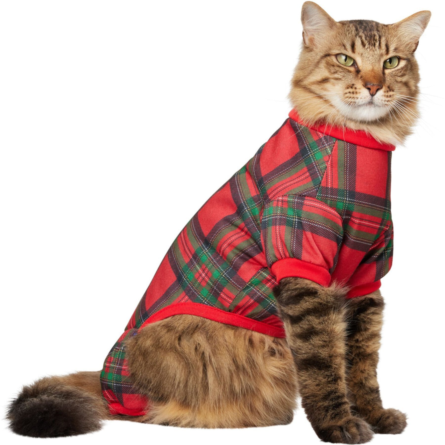 Frisco Holiday Plaid Dog & Cat Jersey PJs Frisco