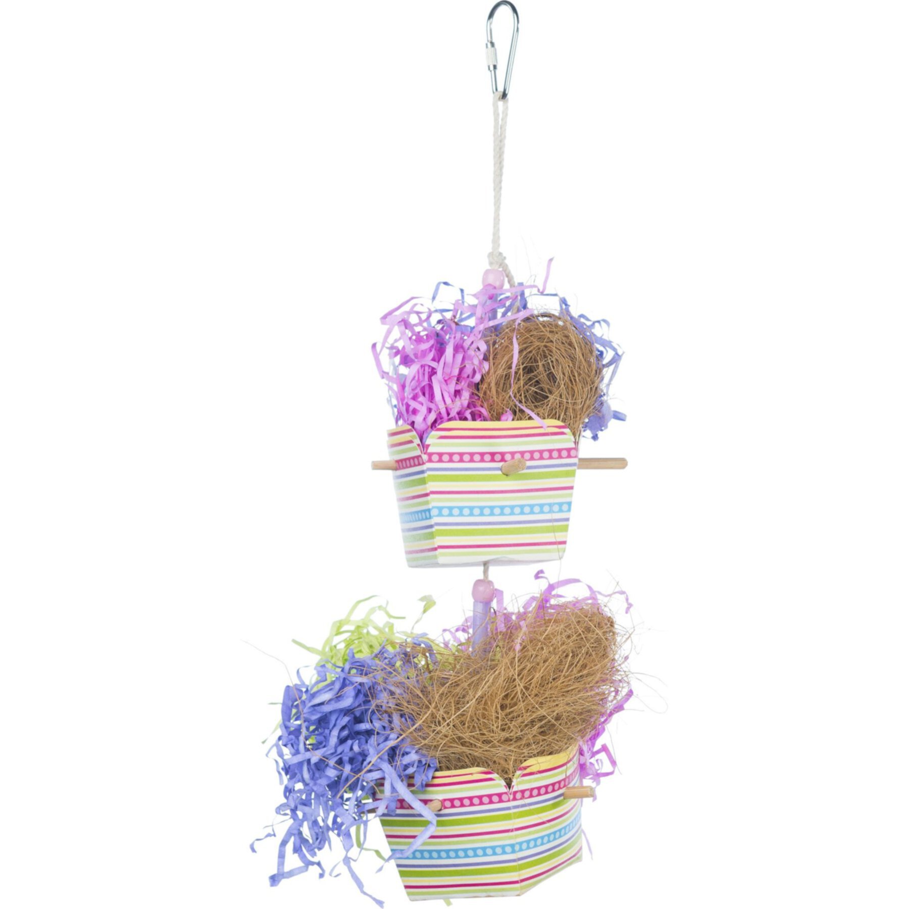 Prevue Pet Products Playfuls Baskets of Bounty Bird Toy, Multicolor Prevue Pet Products