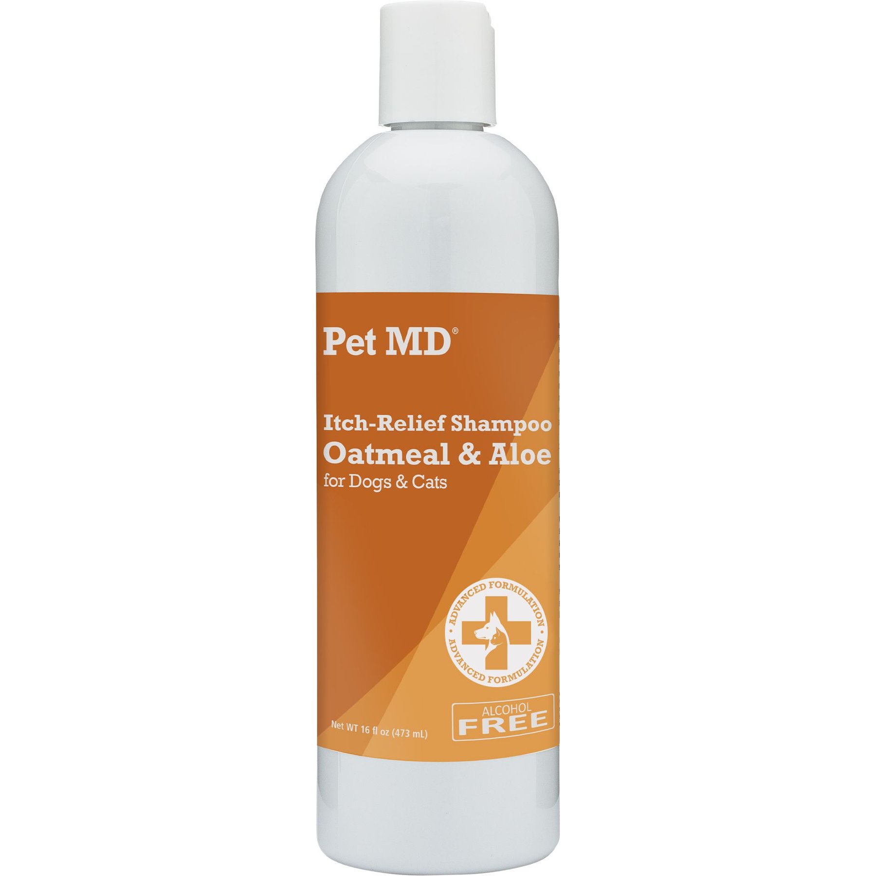 Pet MD Oatmeal & Aloe Itch Relief Dog & Cat Shampoo, 16-fl oz bottle Pet MD