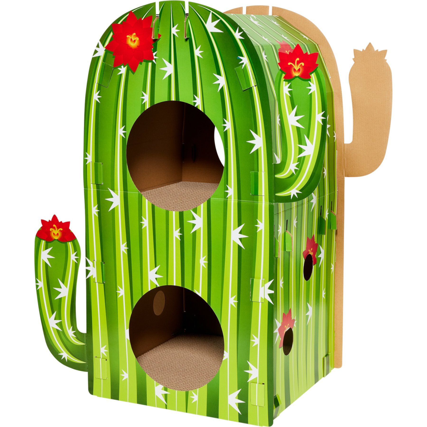 Frisco Cactus Cardboard Cat House, 2-Story Frisco