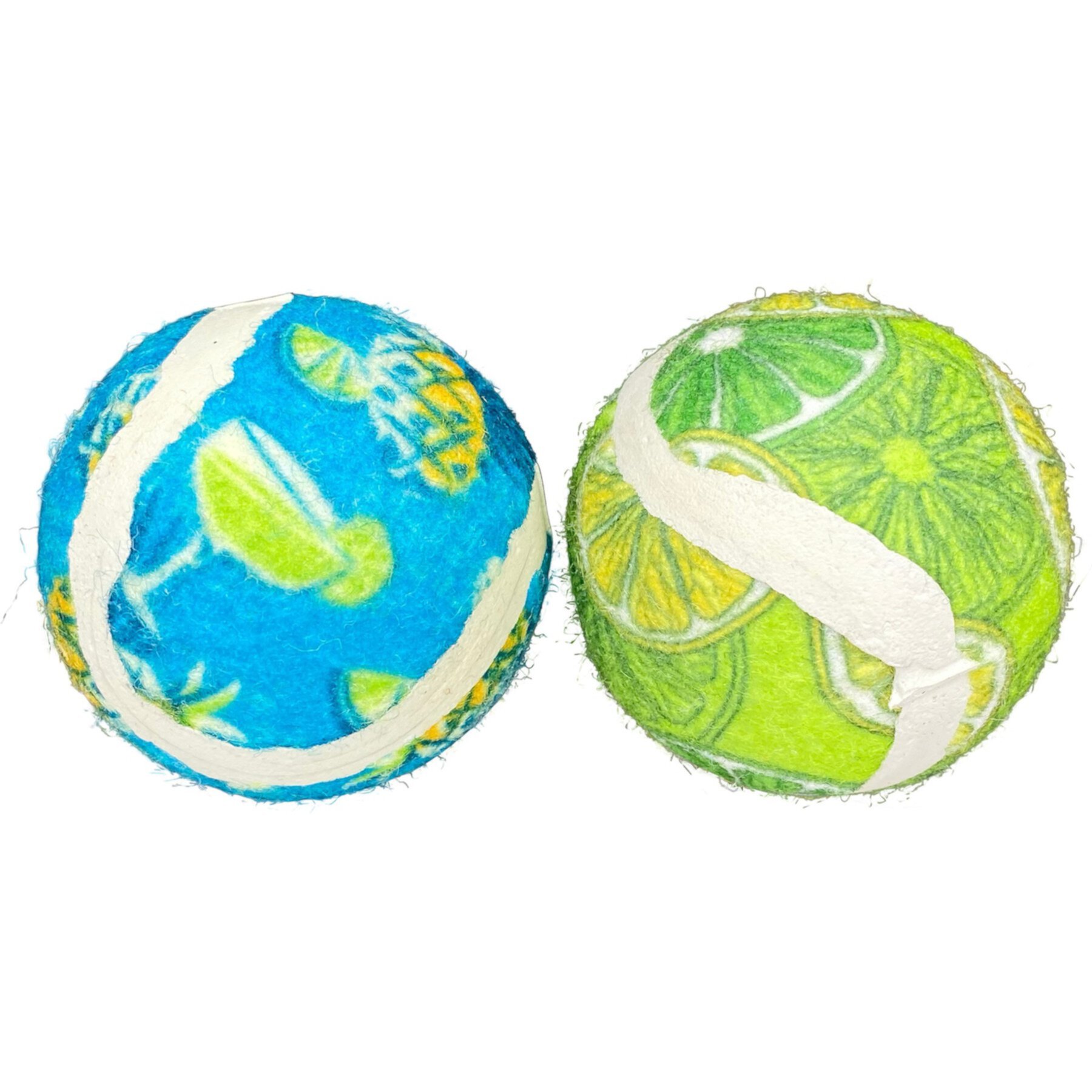 Multipet Margaritaville Tennis Balls Cat Toy, Multicolor, 2-in Multipet