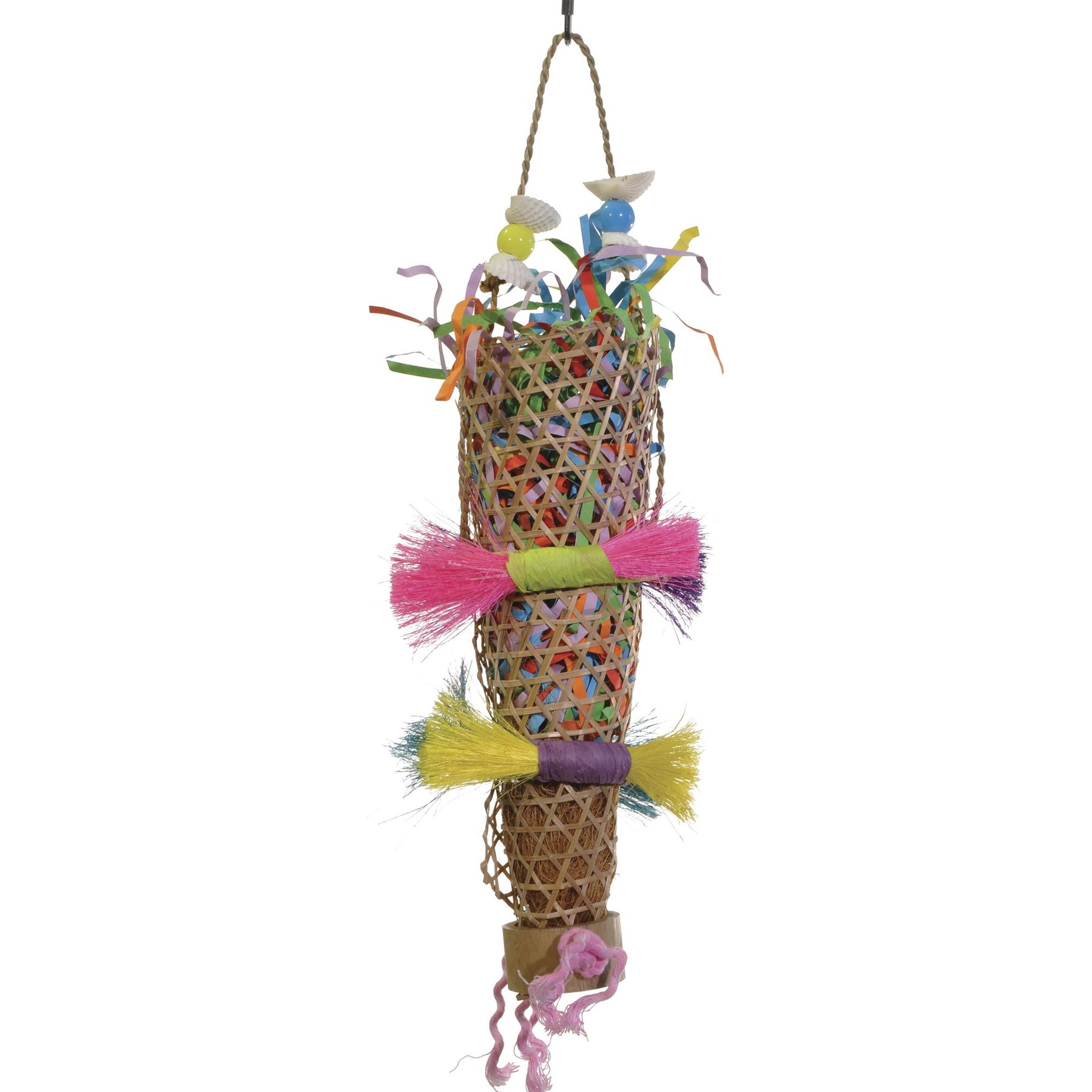 Prevue Pet Products Playfuls Confetti Kazoo Bird Toy, Multicolor Prevue Pet Products