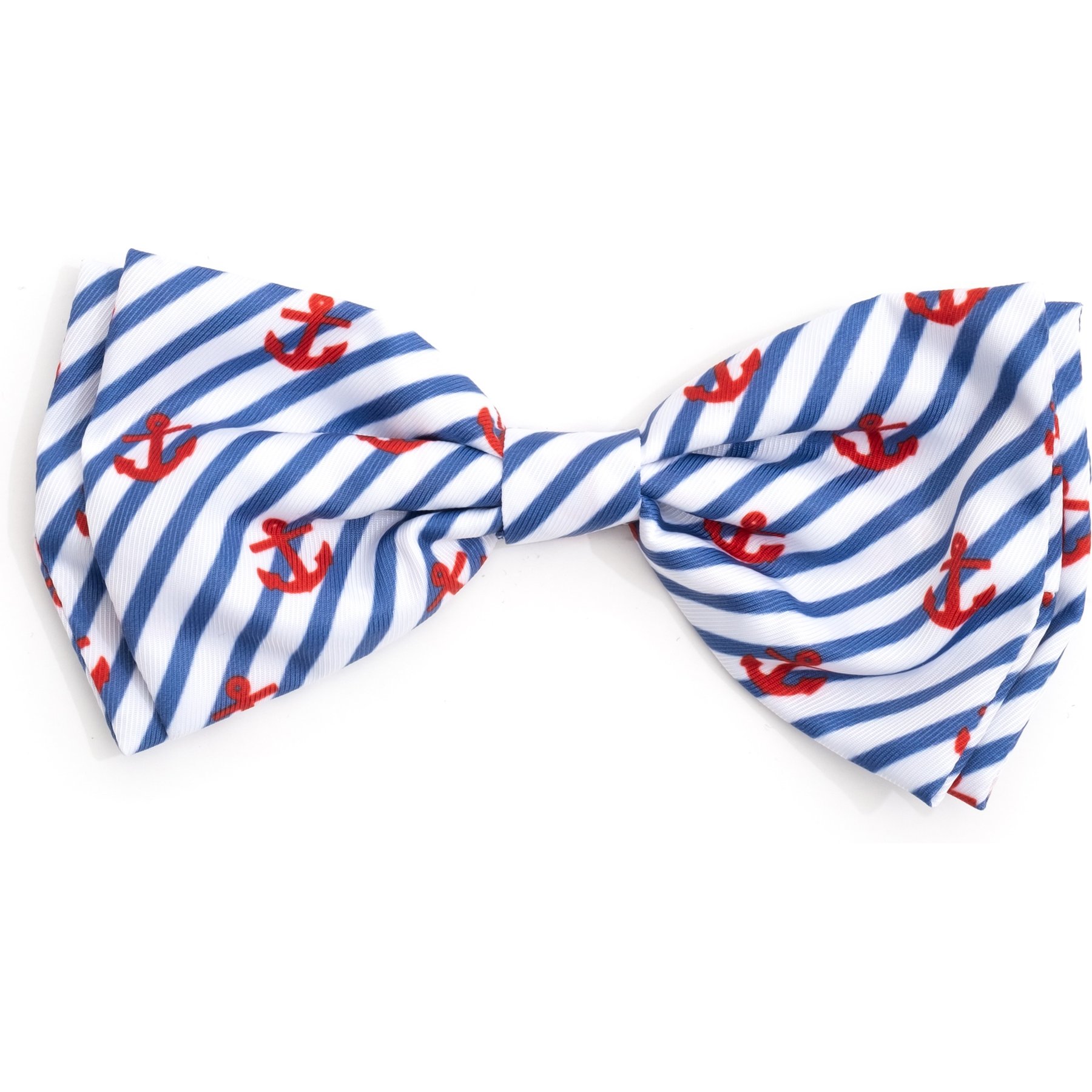 The Worthy Dog Stripe Anchors Dog Bow Tie, Navy The Worthy Dog