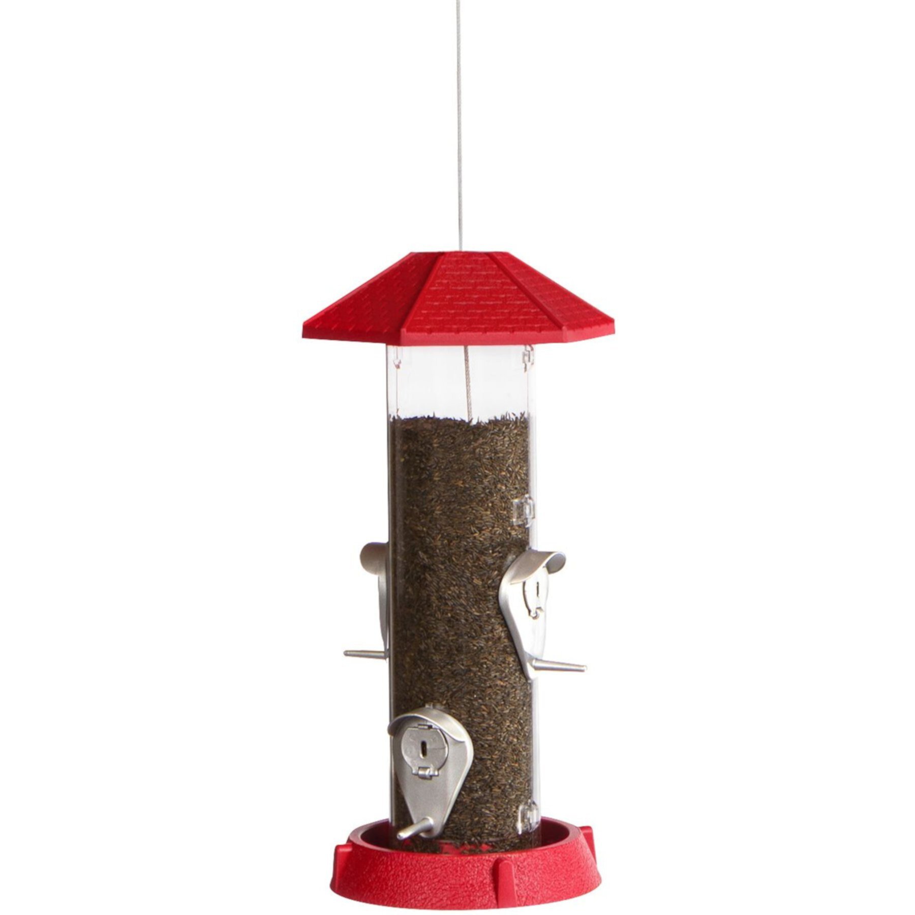 North States 2-in-1 Hinged-Port Bird Feeder, 4-Perch North States