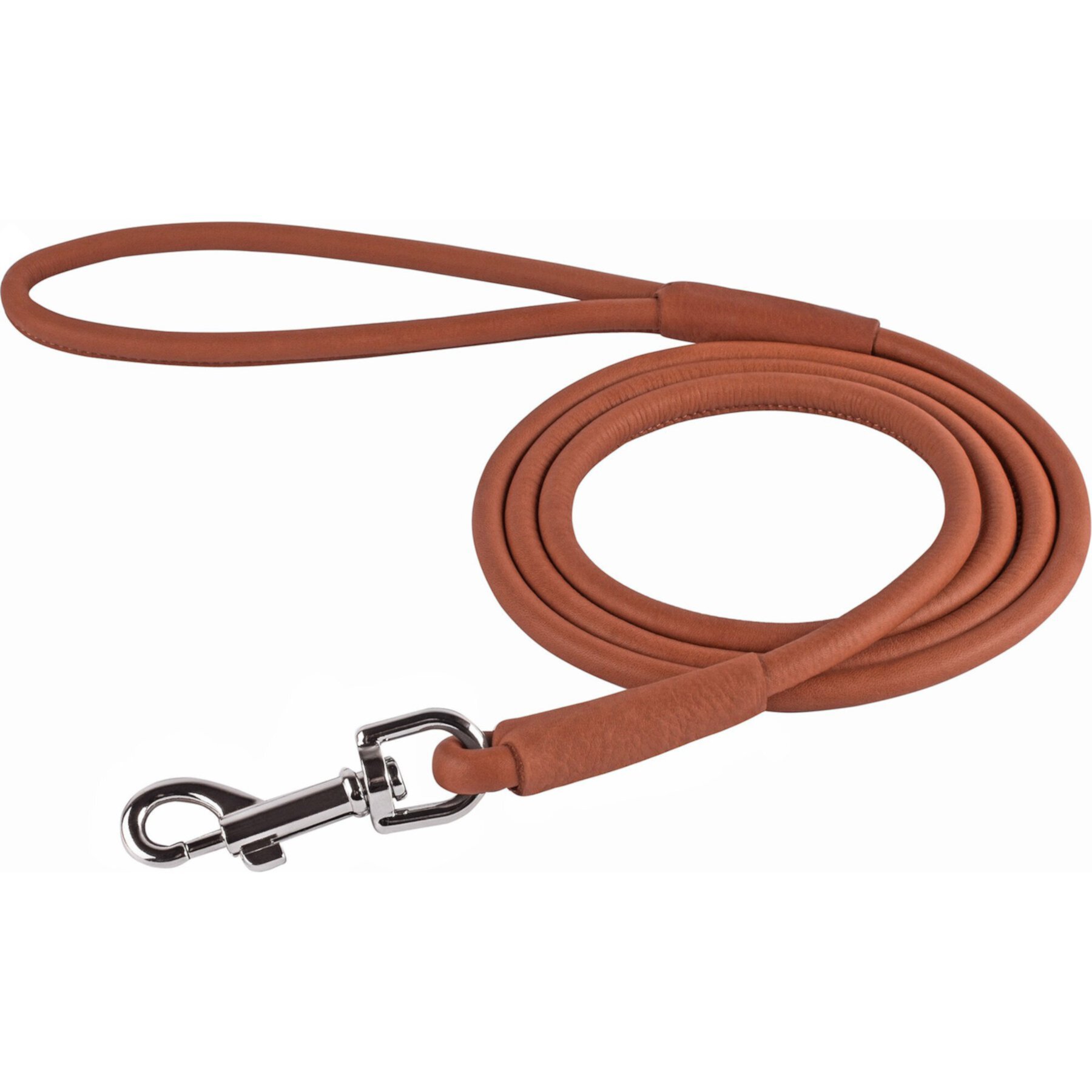 CollarDirect Rolled Leather Dog Leash CollarDirect