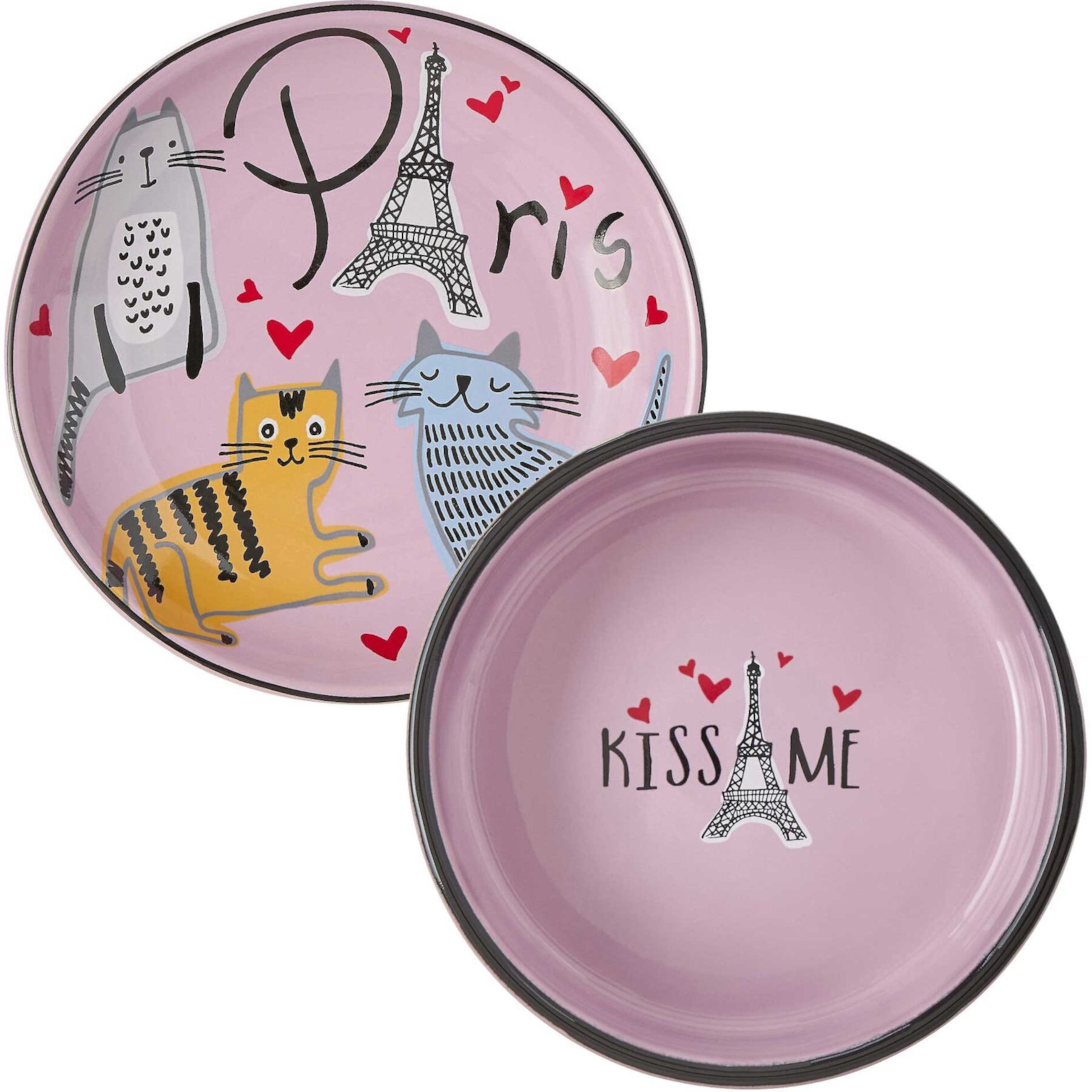 Frisco Paris Non-skid Ceramic Cat Dish & Frisco Paris Non-skid Ceramic Cat Dish Frisco